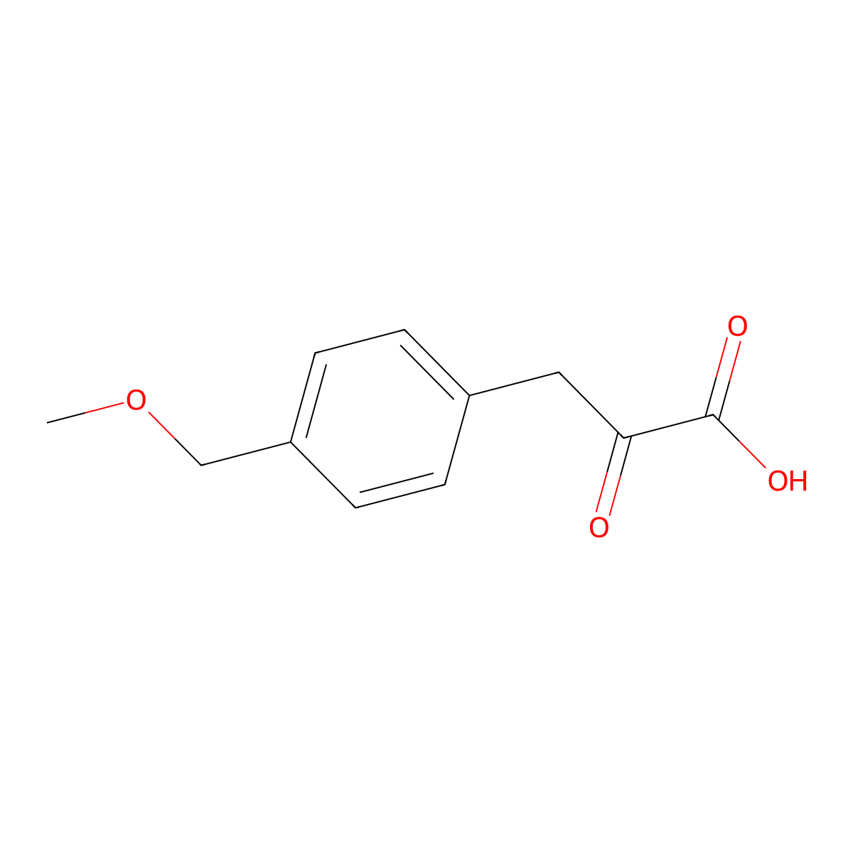 3-(4-(Methoxymethyl)phenyl)-2-oxopropanoic acid molecular structure, CAS 1488921-28-3