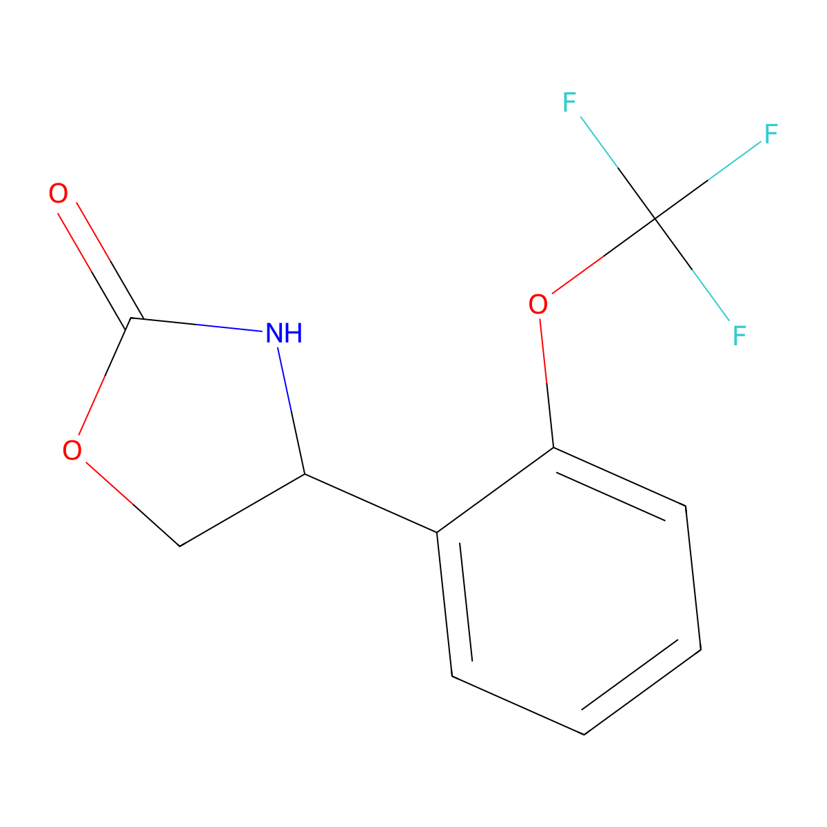 4-(2-(Trifluoromethoxy)phenyl)oxazolidin-2-one molecular structure, CAS 1488993-29-8