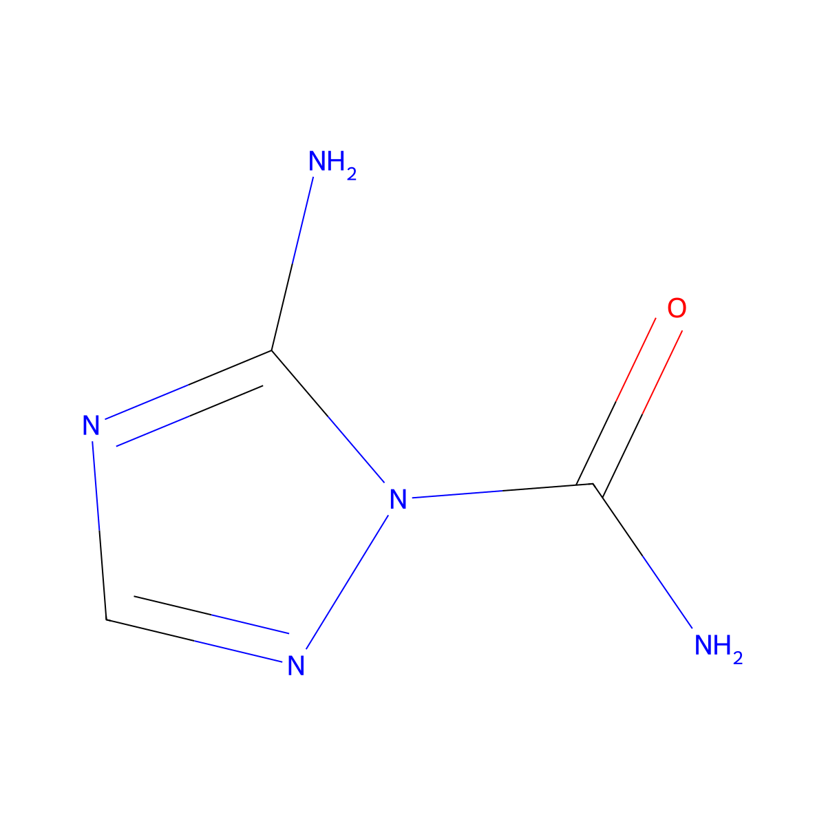 5-Amino-1h-1,2,4-triazole-1-carboxamide molecular structure, CAS 1489-02-7