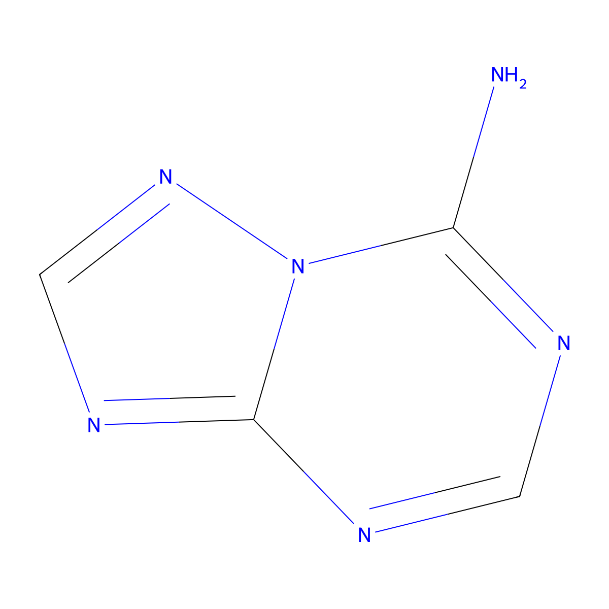 [1,2,4]Triazolo[1,5-a][1,3,5]triazin-7-amine molecular structure, CAS 1489-04-9