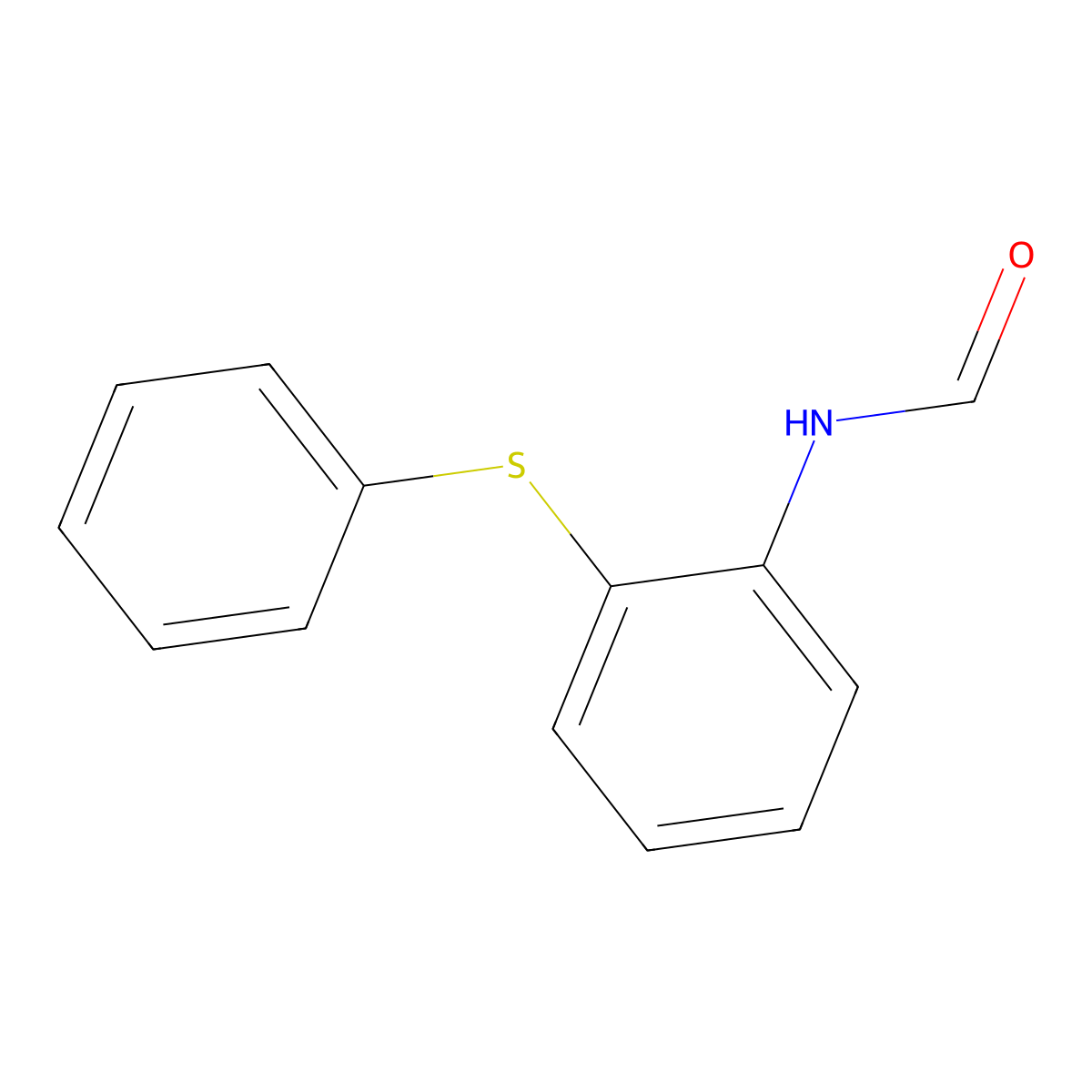 N-[2-(Phenylsulfanyl)phenyl]formamide molecular structure, CAS 1489-24-3