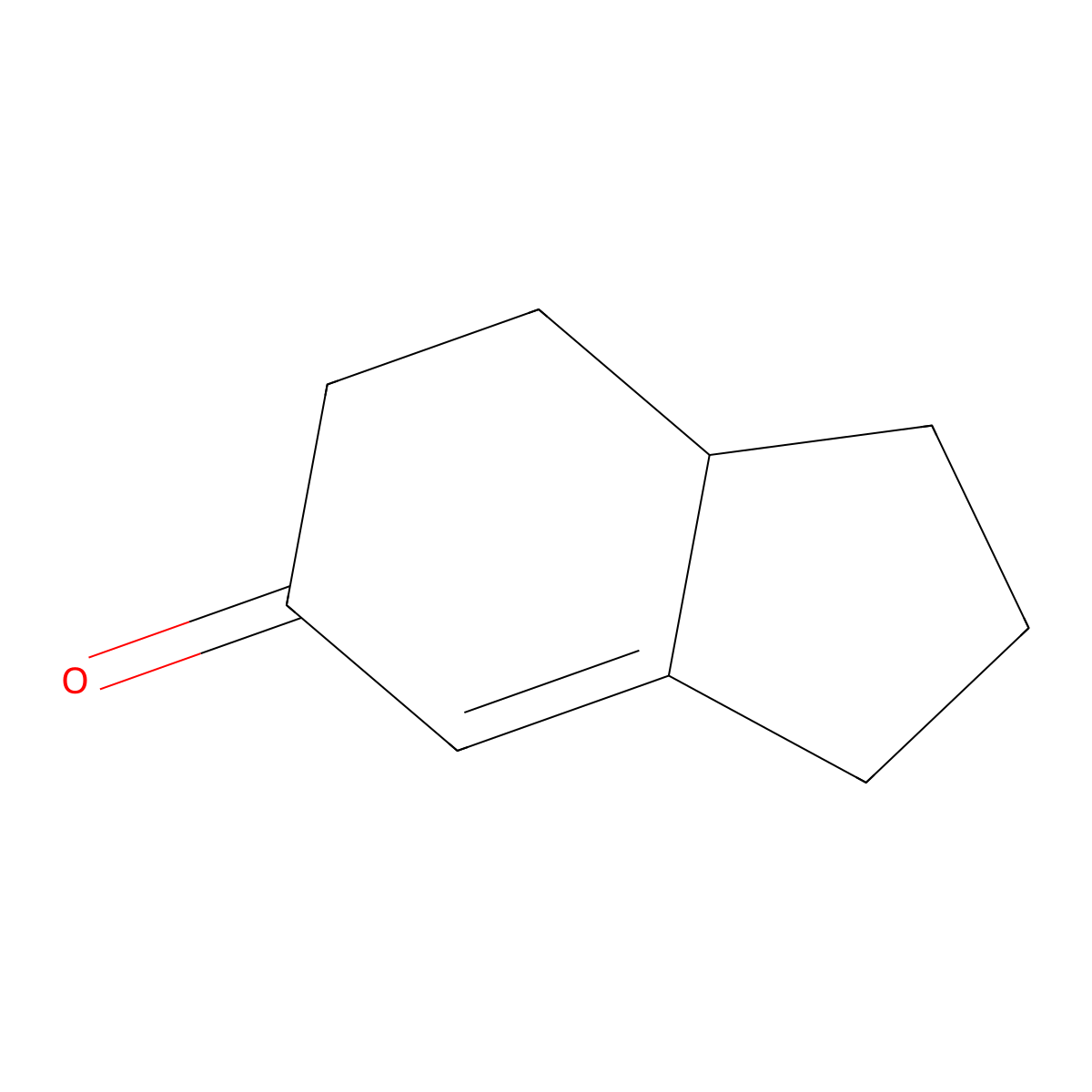 1,2,3,6,7,7a-Hexahydro-5H-inden-5-one molecular structure, CAS 1489-28-7