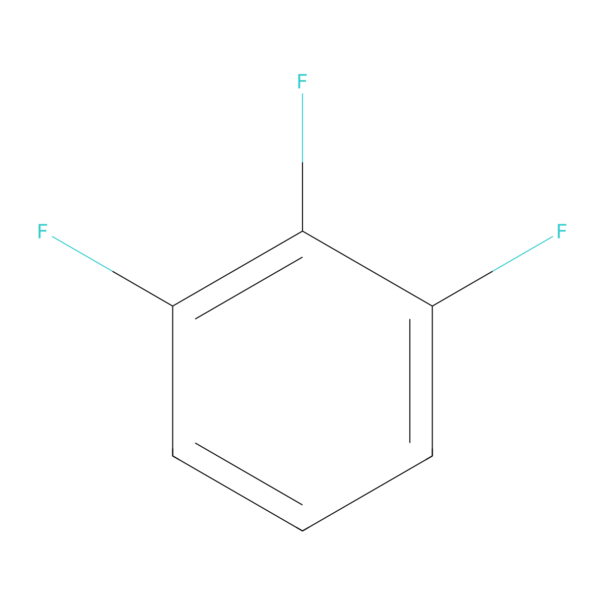 1,2,3-Trifluorobenzene molecular structure, CAS 1489-53-8
