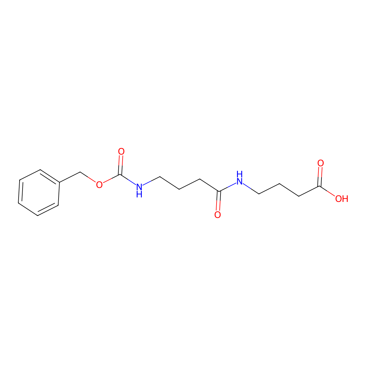 4-(4-{[(Benzyloxy)carbonyl]amino}butanamido)butanoic acid molecular structure, CAS 1489-76-5