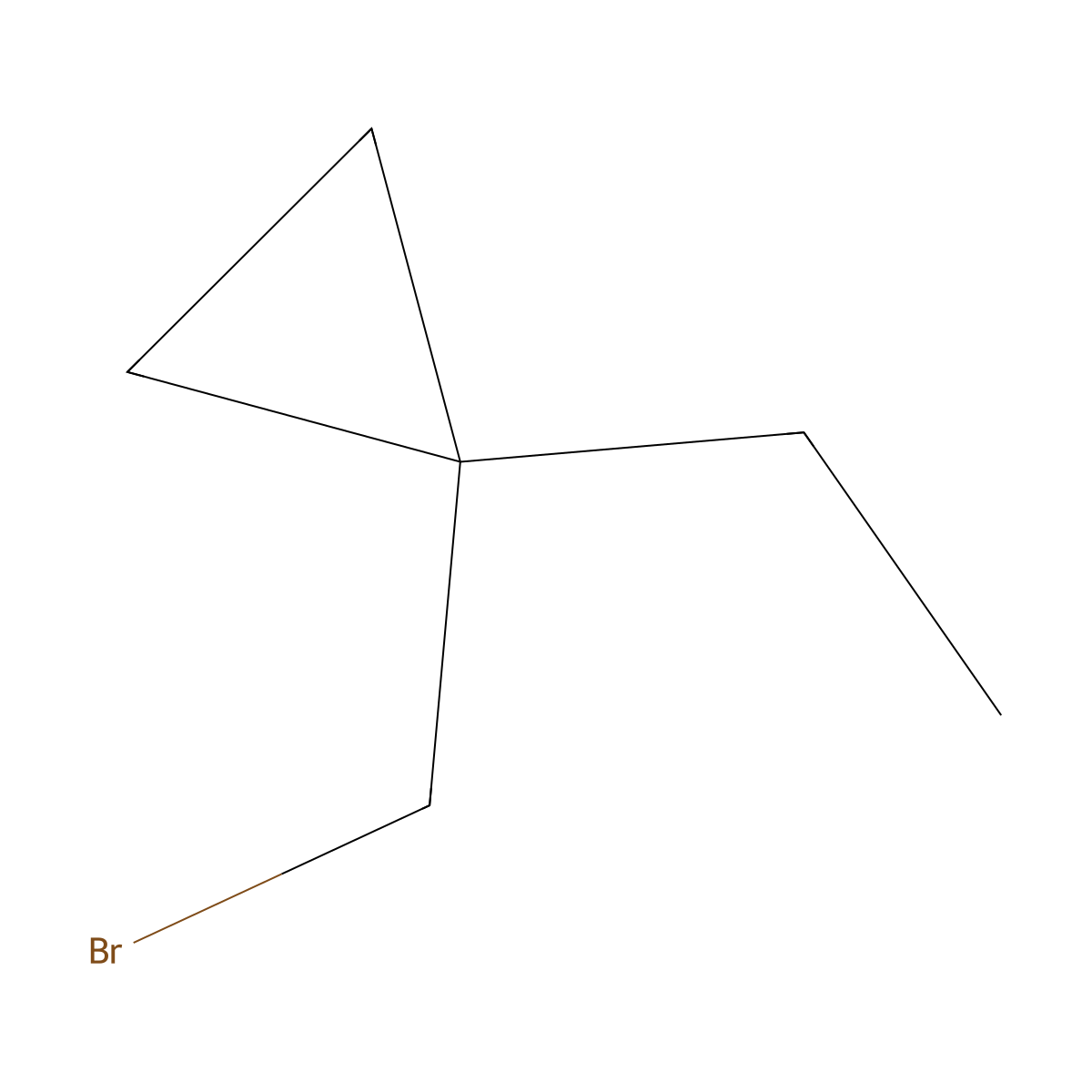 1-(Bromomethyl)-1-ethylcyclopropane molecular structure, CAS 1489014-79-0
