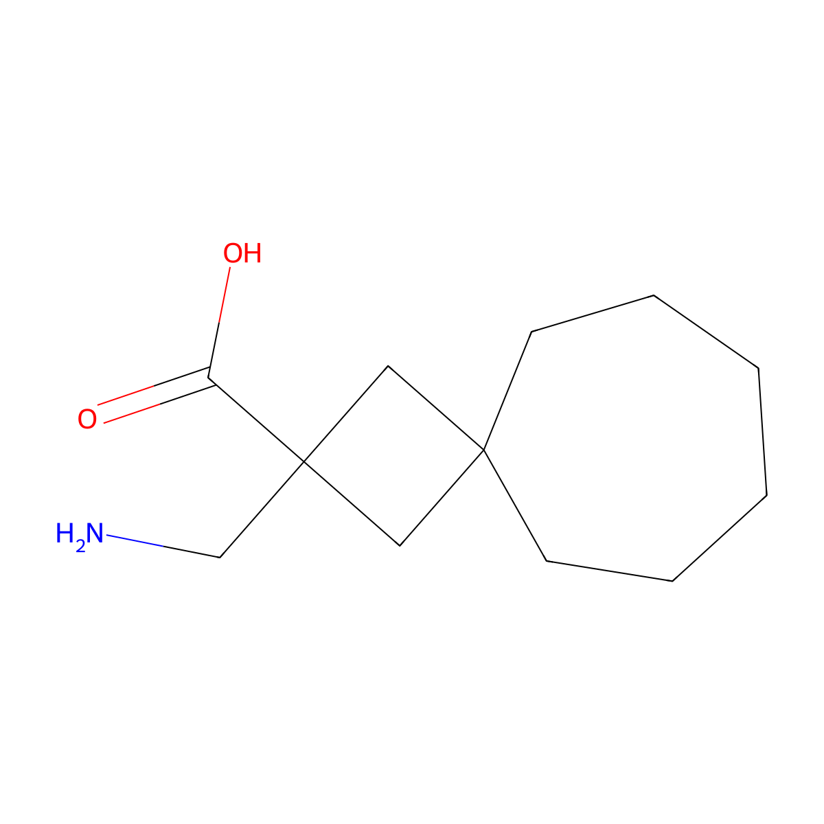 2-(Aminomethyl)spiro[3.6]decane-2-carboxylic acid molecular structure, CAS 1489016-17-2