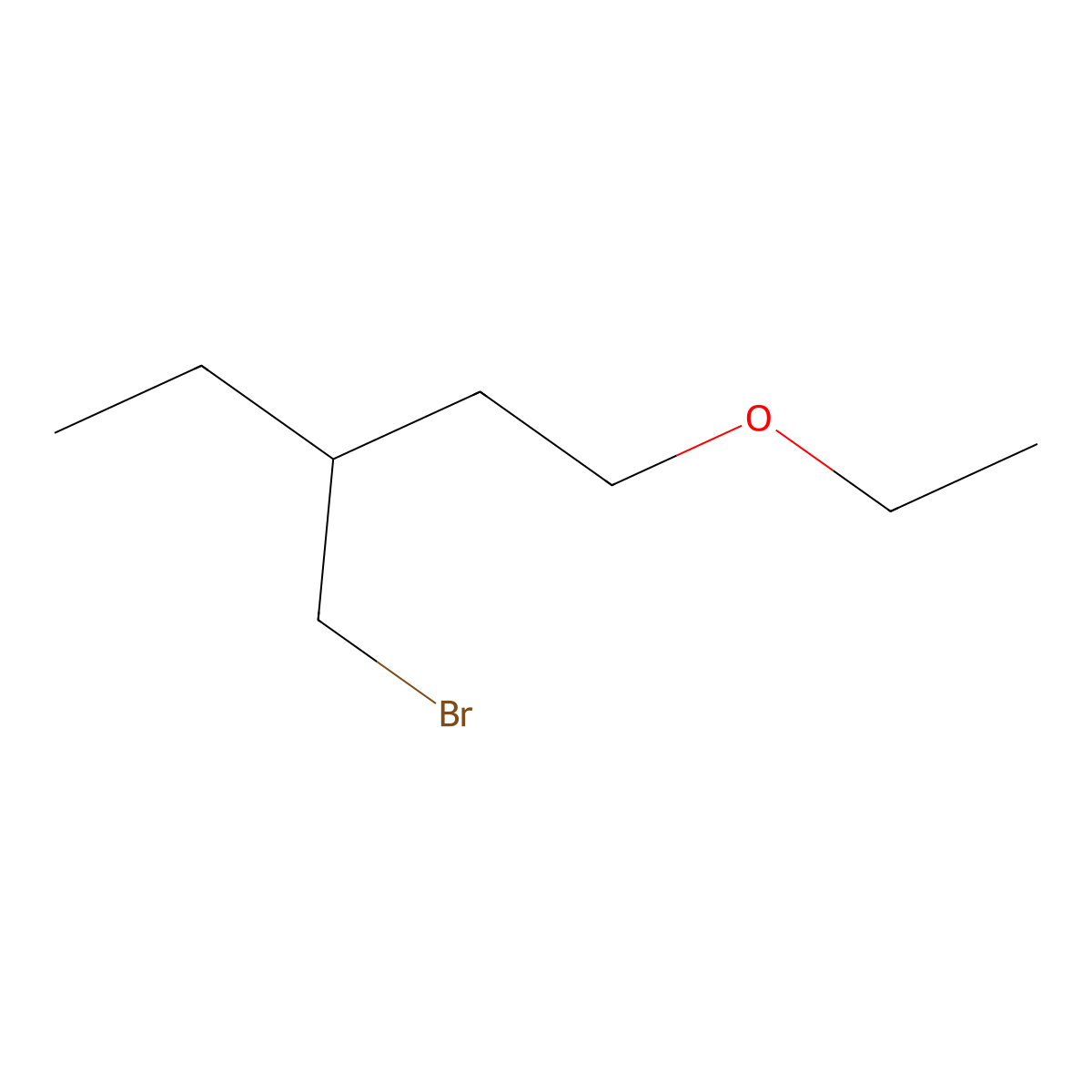 3-(Bromomethyl)-1-ethoxypentane molecular structure, CAS 1489105-02-3
