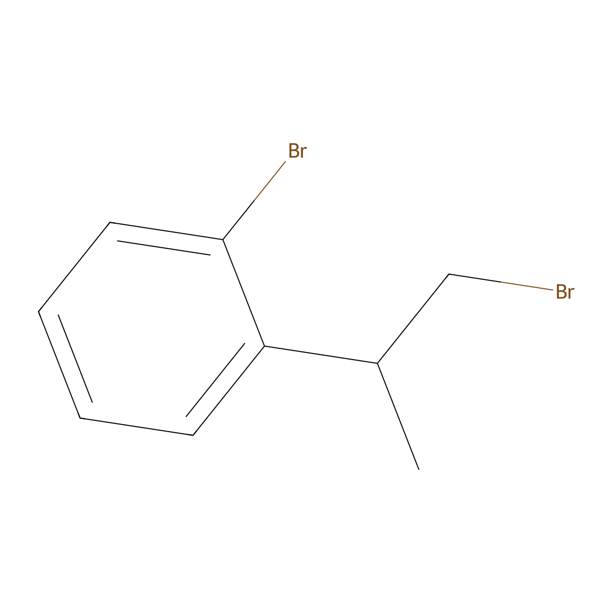 1-Bromo-2-(1-bromopropan-2-yl)benzene molecular structure, CAS 1489124-59-5