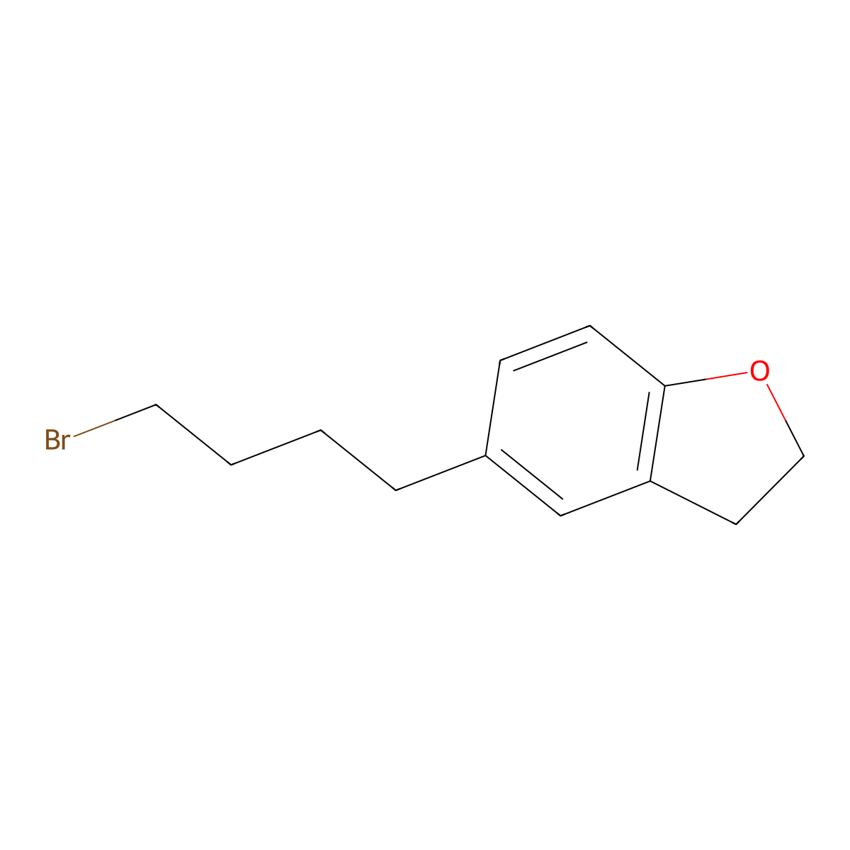 5-(4-Bromobutyl)-2,3-dihydrobenzofuran molecular structure, CAS 1489162-42-6
