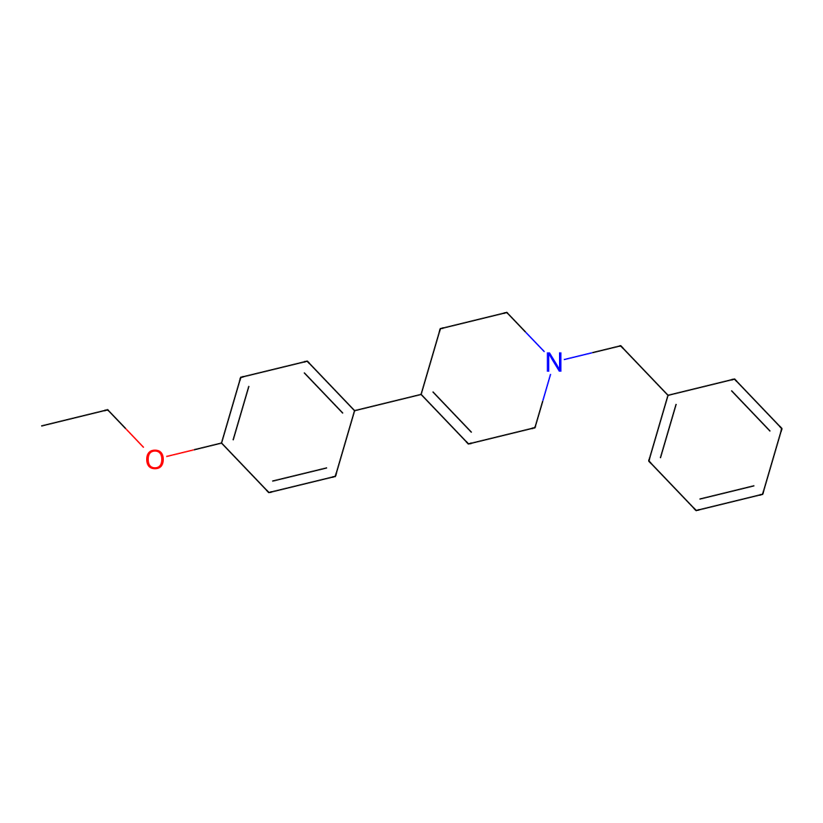 4-(4-Ethoxyphenyl)-1,2,3,6-tetrahydro-1-(phenylmethyl)pyridine molecular structure, CAS 1489190-47-7