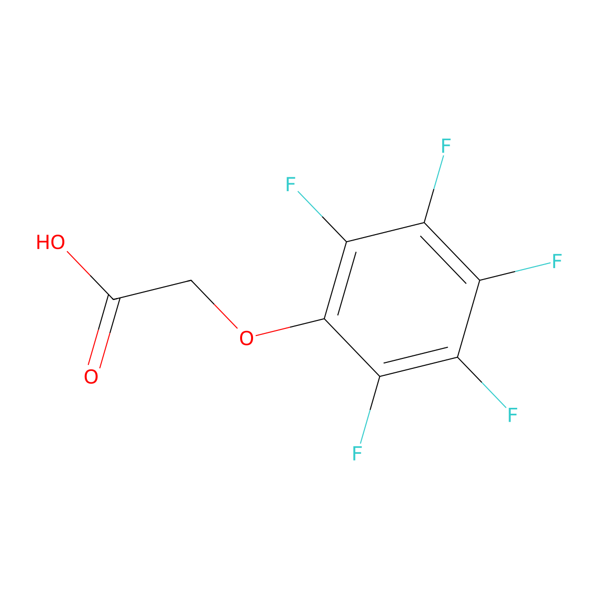 (Pentafluorophenoxy)acetic acid molecular structure, CAS 14892-14-9
