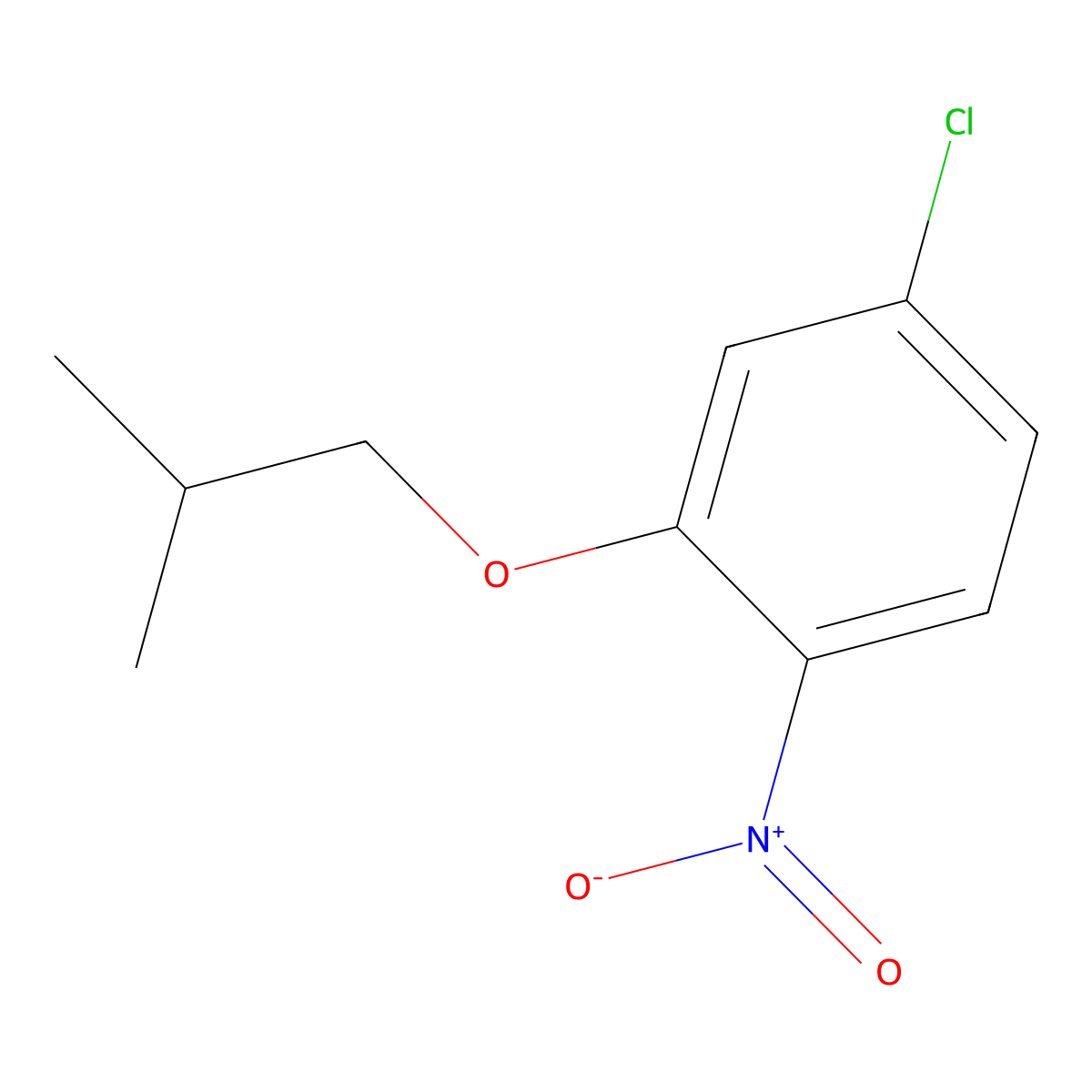 4-Chloro-2-(2-methylpropoxy)-1-nitrobenzene molecular structure, CAS 1489221-21-7