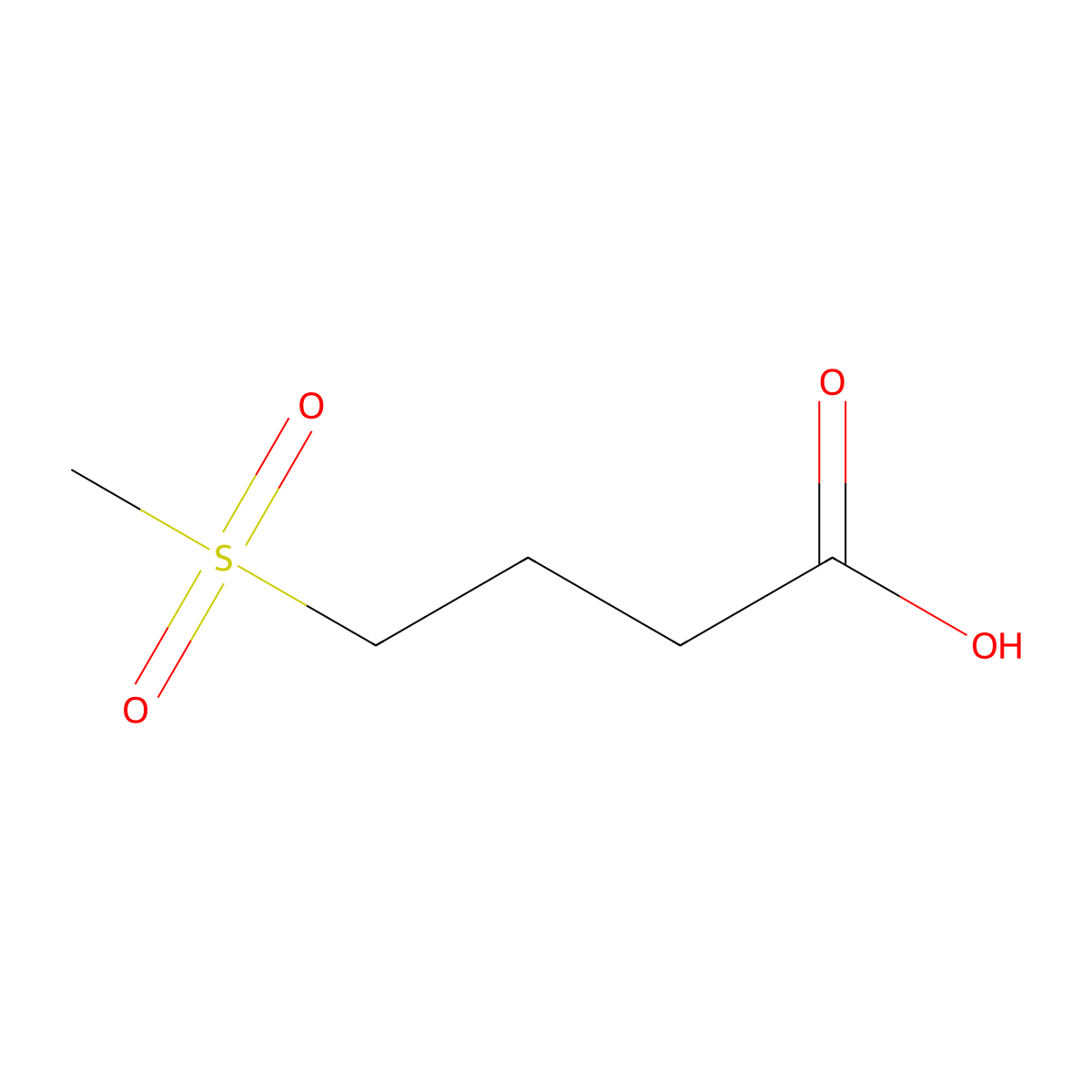 4-Methanesulfonylbutanoic acid molecular structure, CAS 148928-08-9