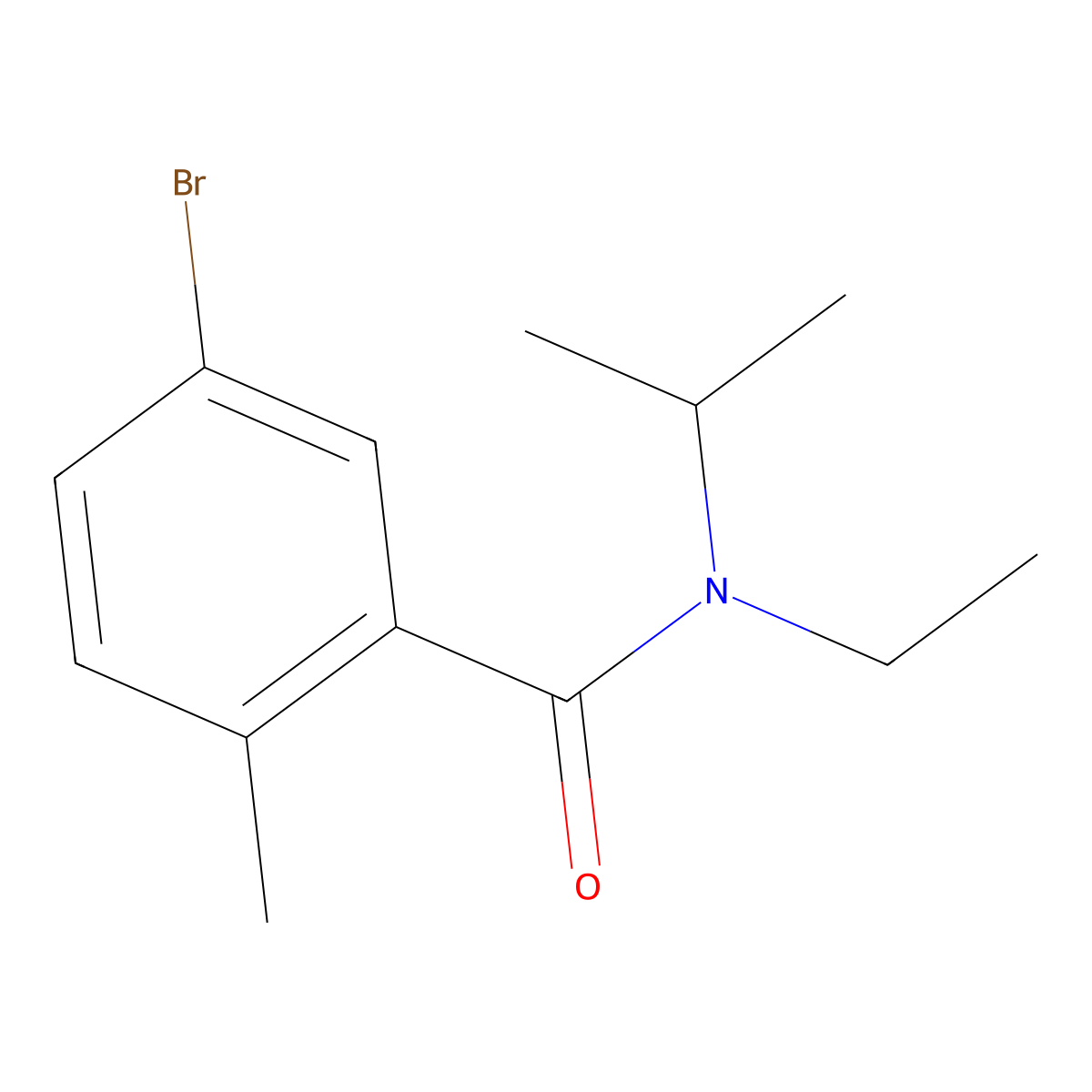 5-Bromo-N-ethyl-2-methyl-N-(1-methylethyl)benzamide molecular structure, CAS 1489338-62-6