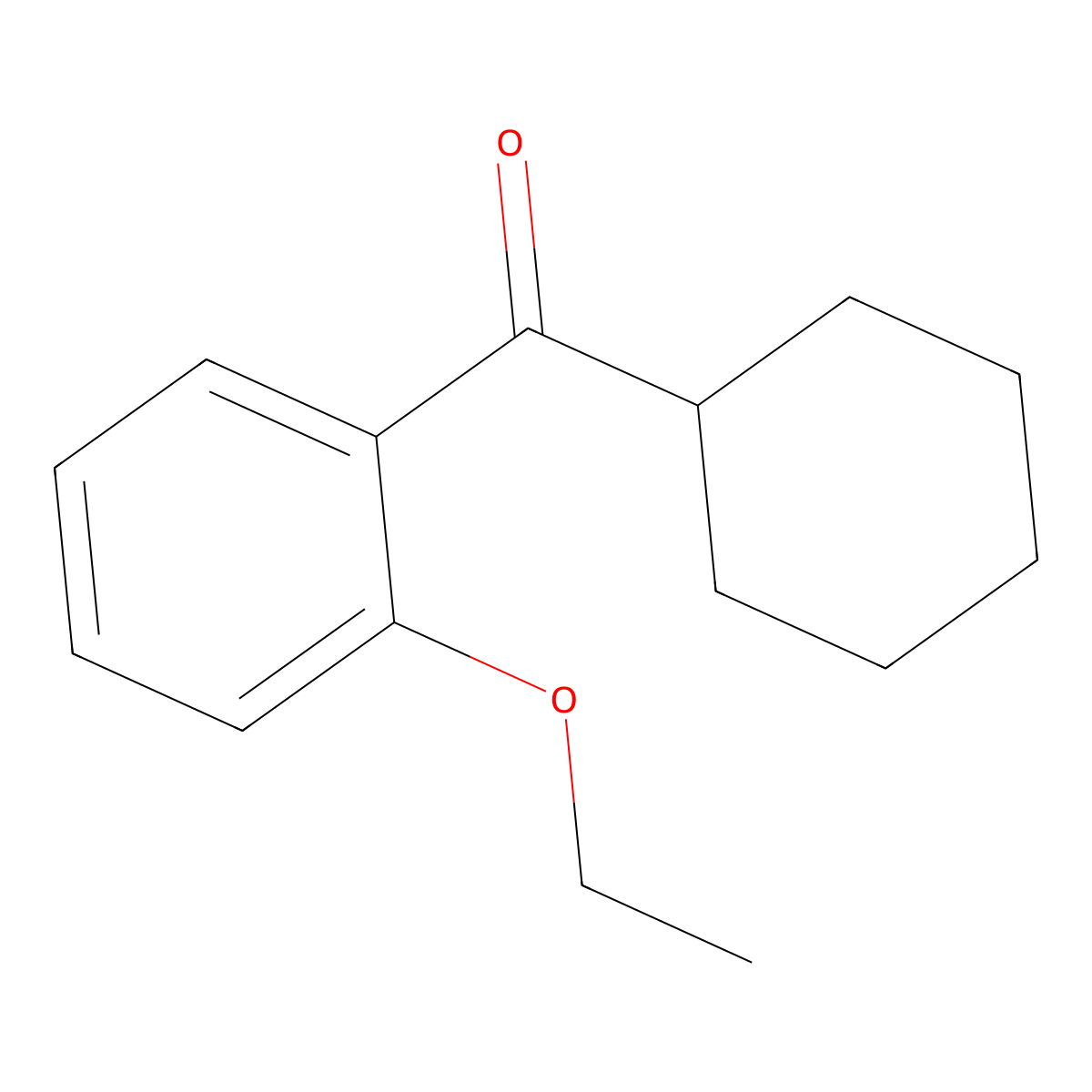 Cyclohexyl(2-ethoxyphenyl)methanone molecular structure, CAS 1489430-75-2