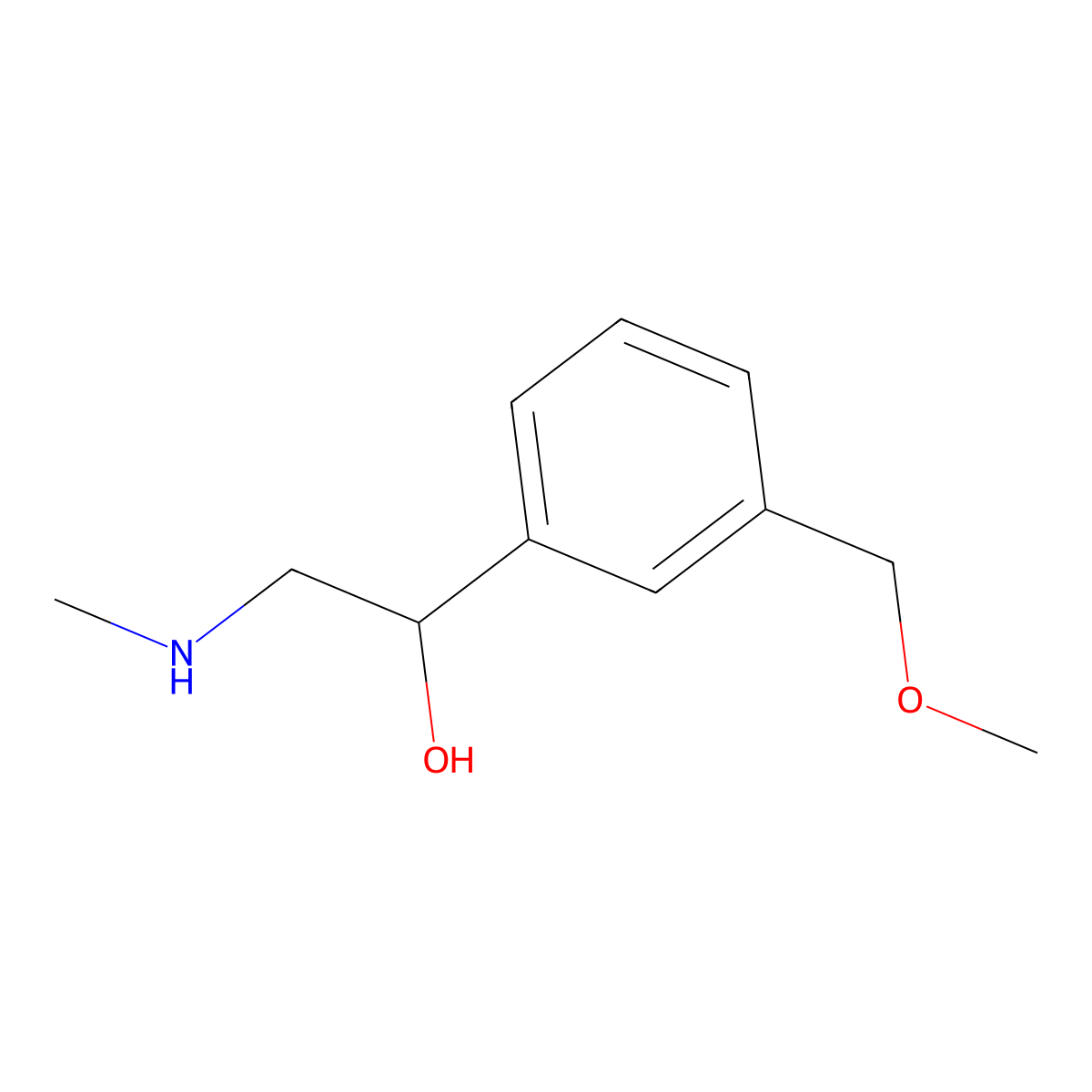 1-(3-(Methoxymethyl)phenyl)-2-(methylamino)ethan-1-ol molecular structure, CAS 1489478-41-2