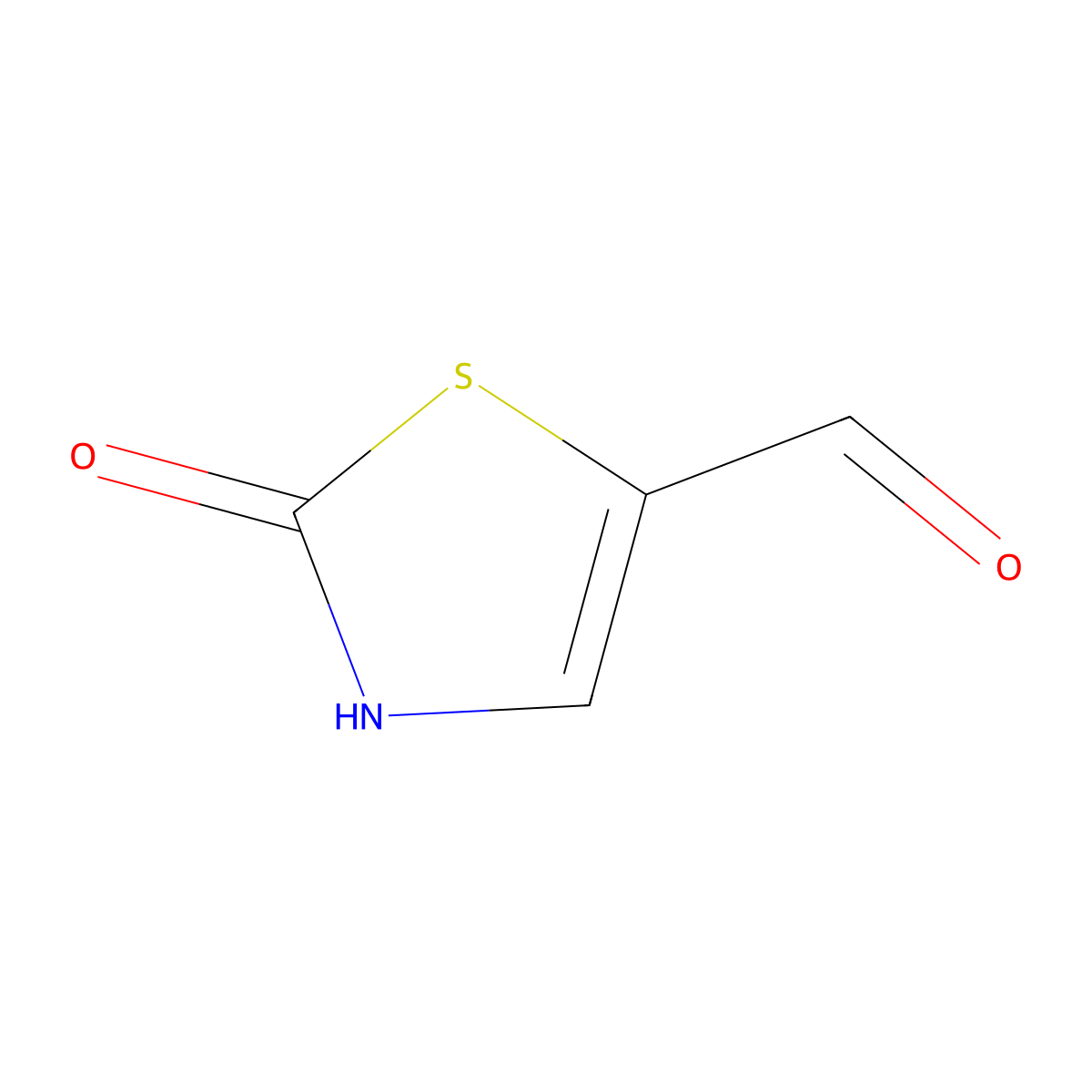 2-Hydroxy-1,3-thiazole-5-carbaldehyde molecular structure, CAS 1489487-02-6