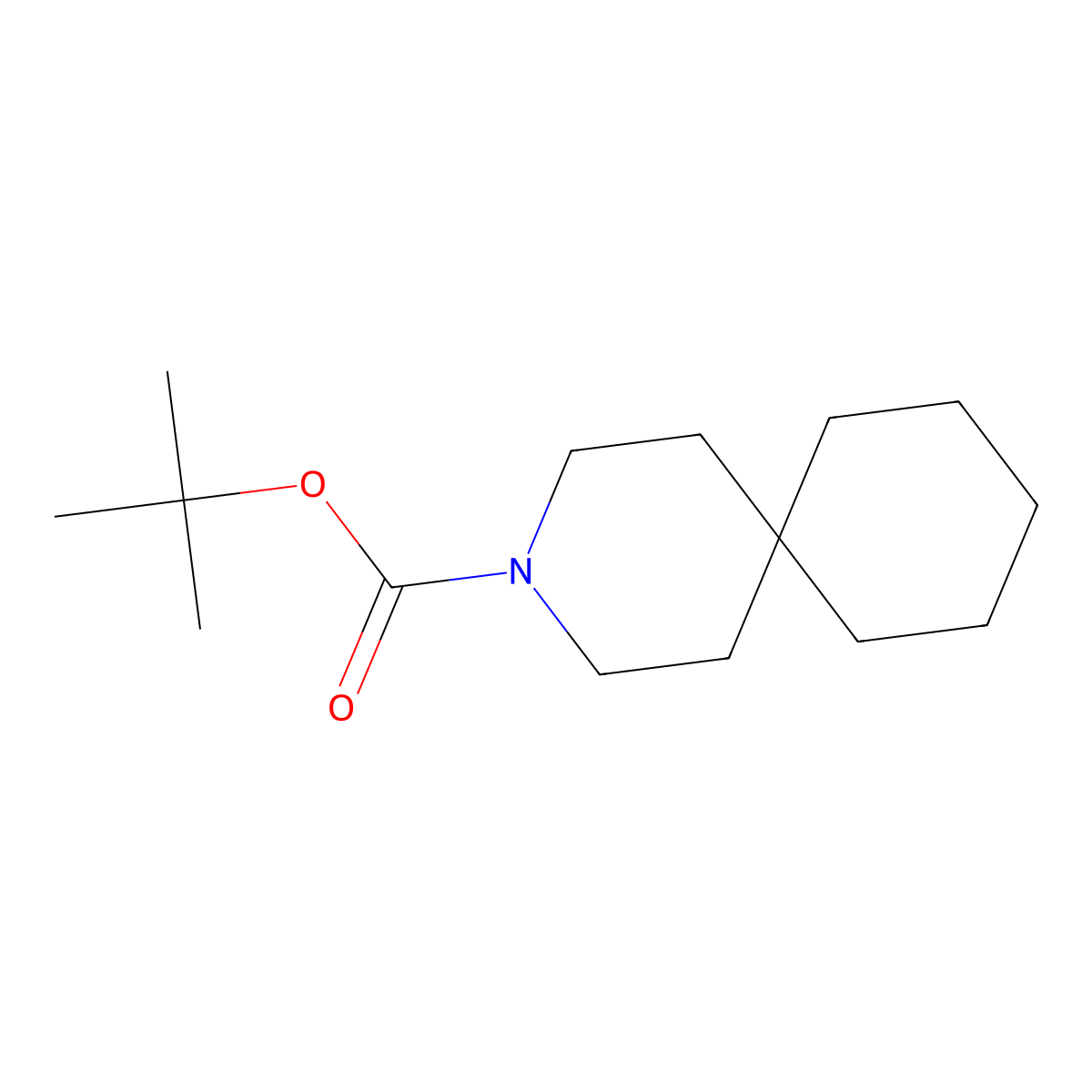 Tert-butyl 3-azaspiro[5.5]undecane-3-carboxylate molecular structure, CAS 1489568-58-2