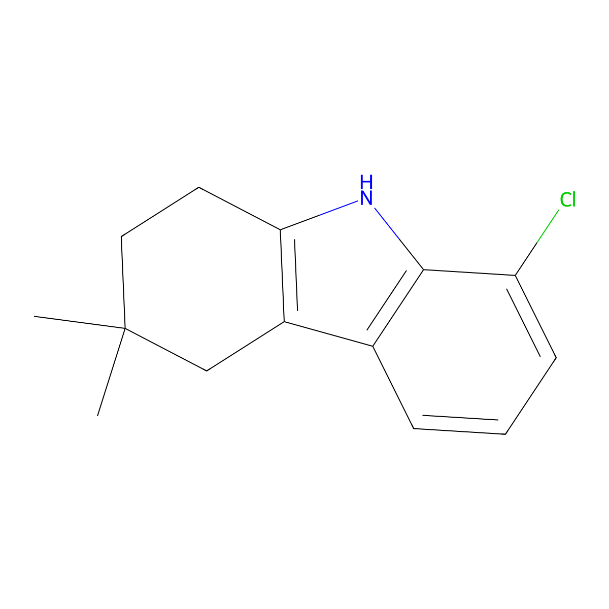 8-Chloro-3,3-dimethyl-2,3,4,9-tetrahydro-1h-carbazole molecular structure, CAS 1489578-52-0