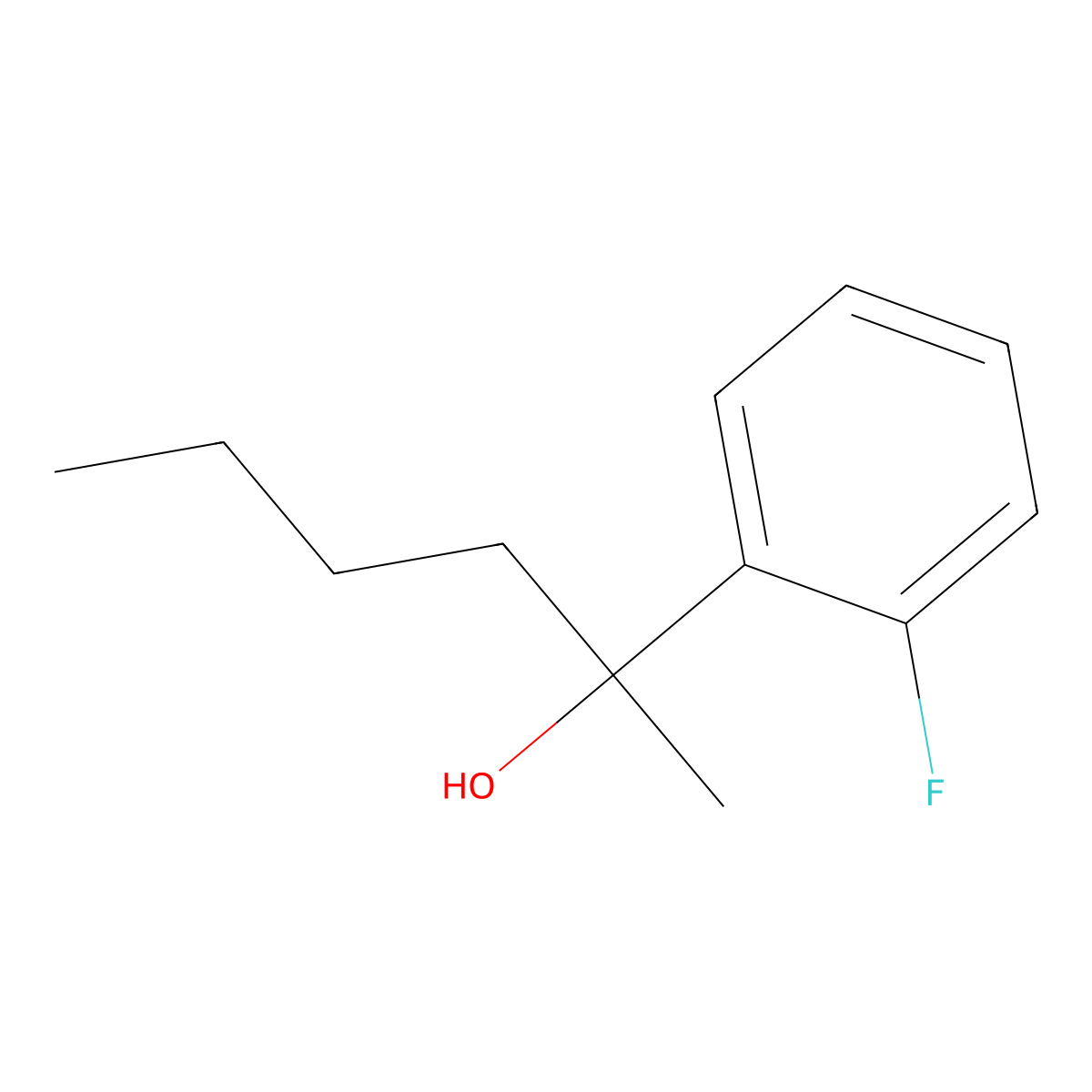 alpha-Butyl-2-fluoro-alpha-methylbenZenemethanol molecular structure, CAS 1489581-69-2