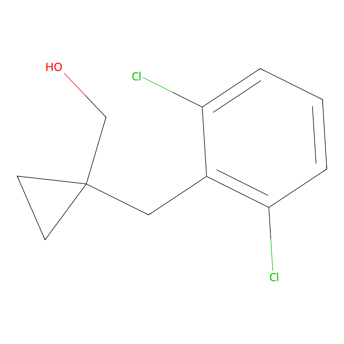 (1-(2,6-Dichlorobenzyl)cyclopropyl)methanol molecular structure, CAS 1489588-09-1