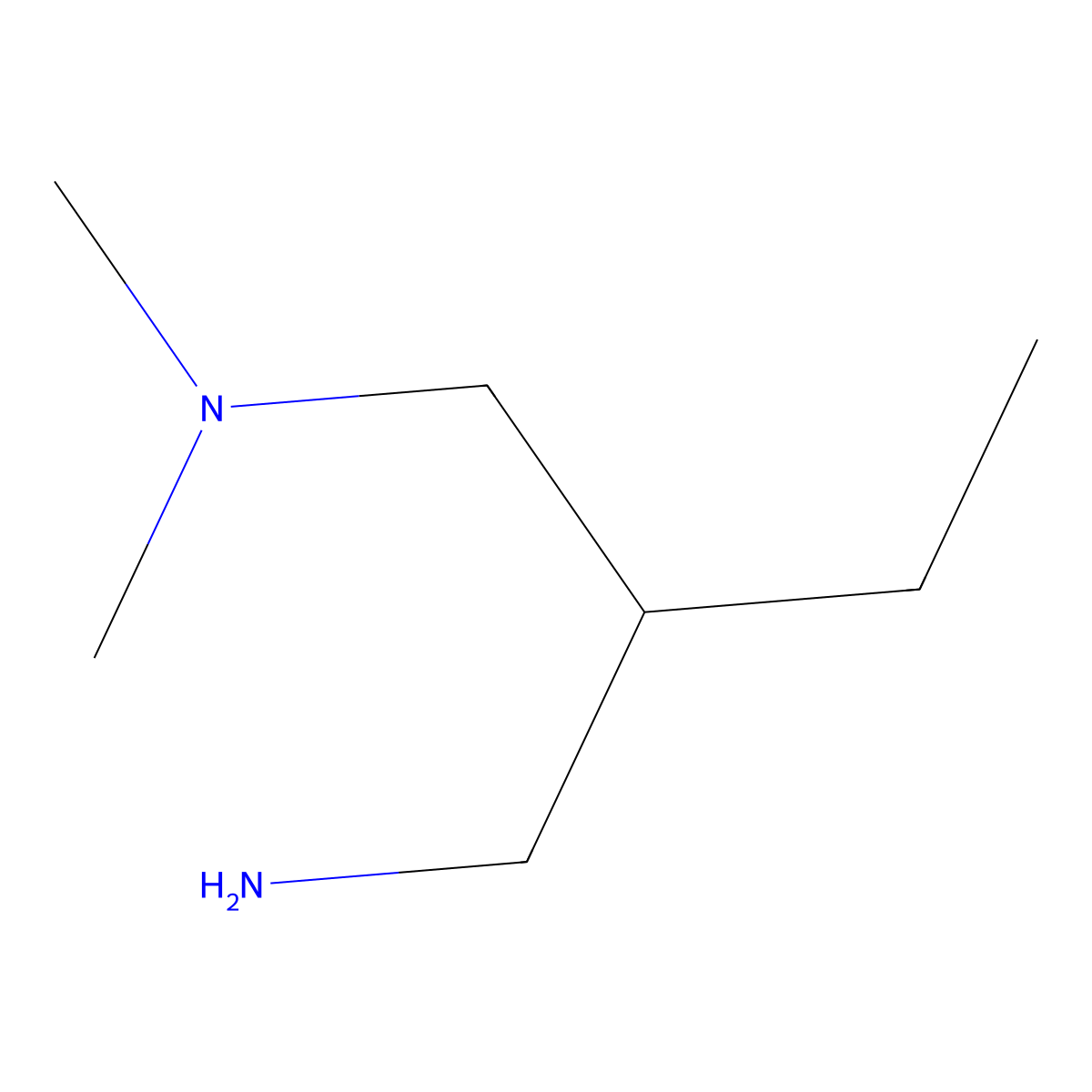 2-ethyl-N1,N1-dimethylpropane-1,3-diamine molecular structure, CAS 1489602-69-8