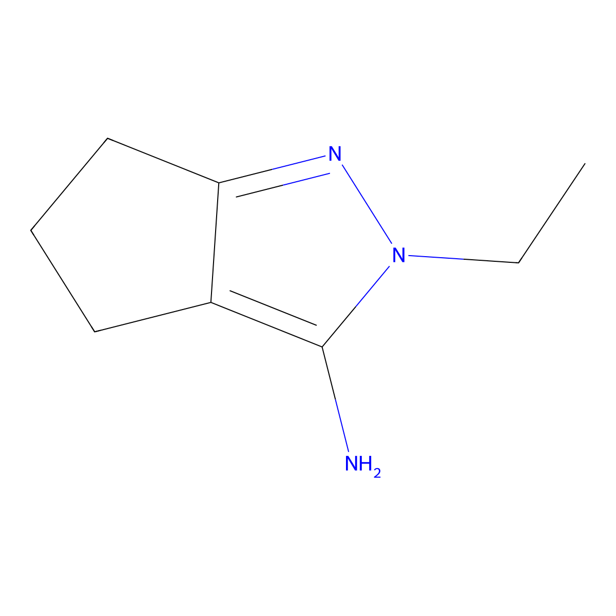 2-(propan-2-yl)-2H,4H,5H,6H-cyclopenta[c]pyrazol-3-amine molecular structure, CAS 1489606-52-1