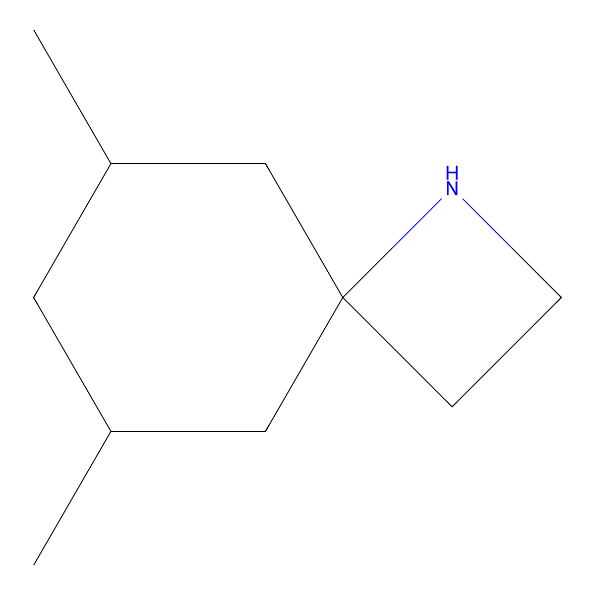 6,8-Dimethyl-1-azaspiro[3.5]nonane molecular structure, CAS 1489632-79-2