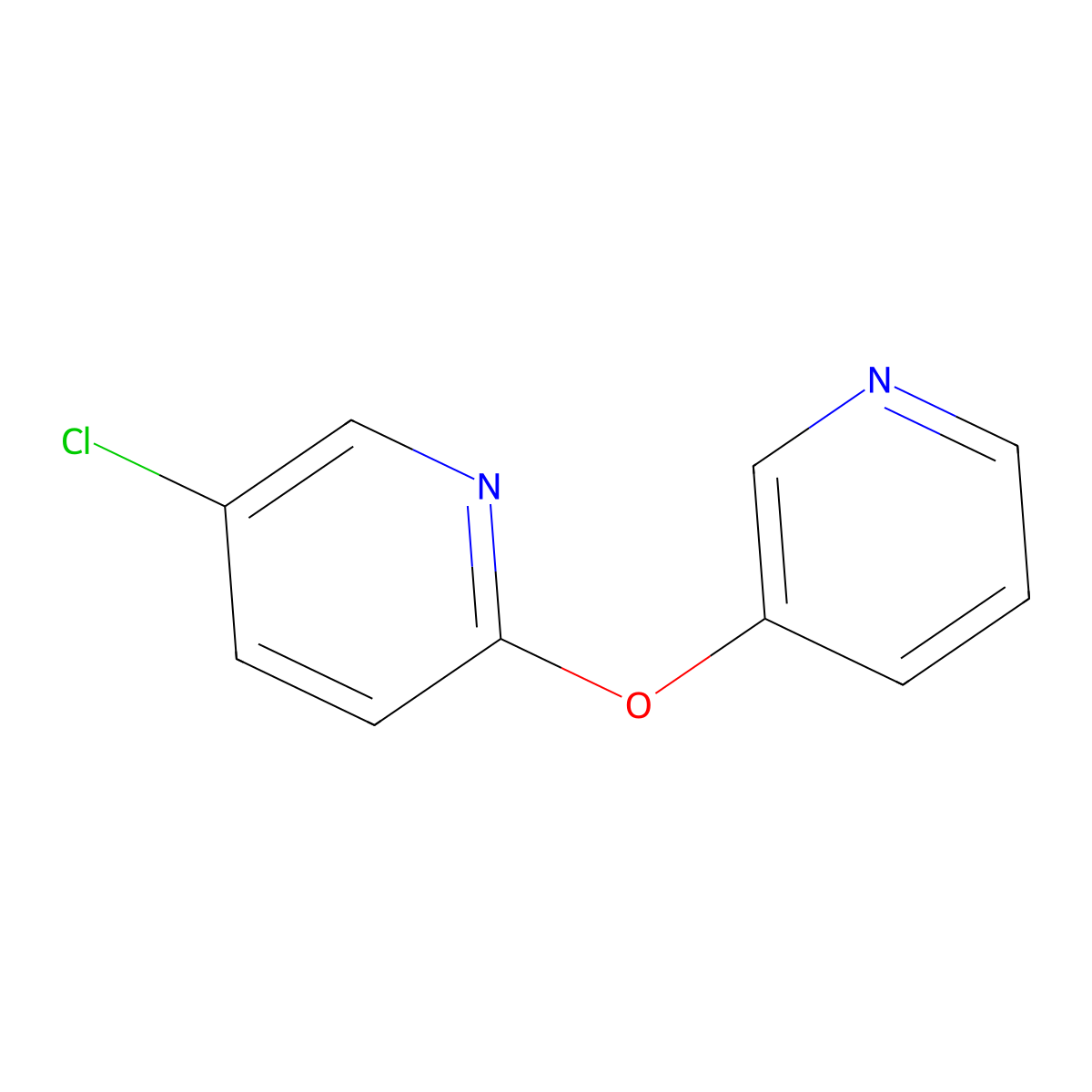 5-Chloro-2-(pyridin-3-yloxy)pyridine molecular structure, CAS 1489672-20-9