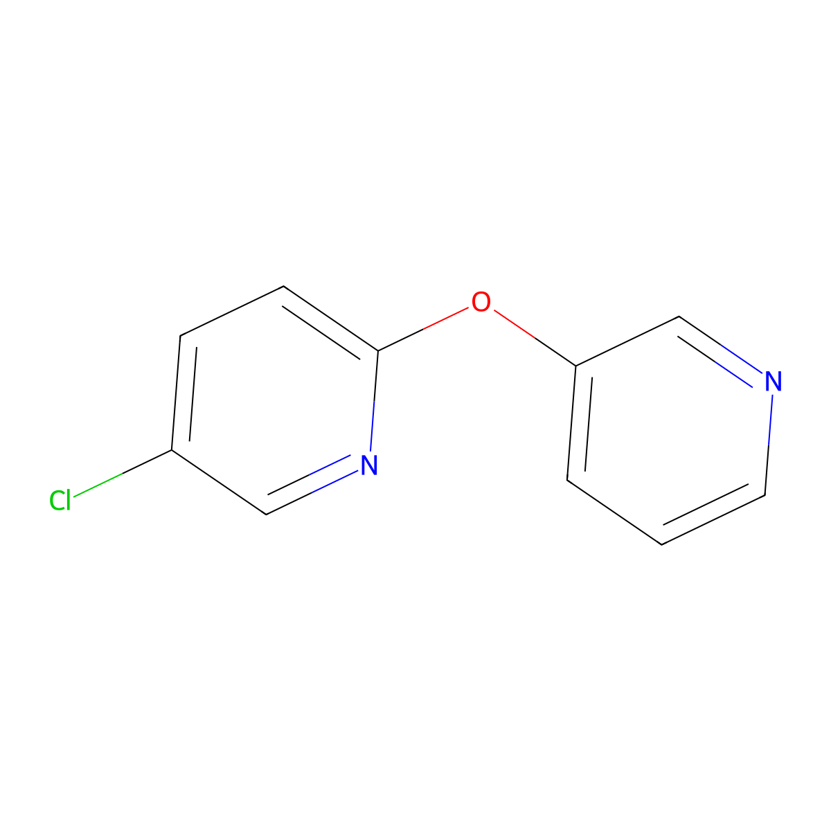 5-Chloro-2-(pyridin-3-yloxy)pyridine molecular structure, CAS 1489672-20-9