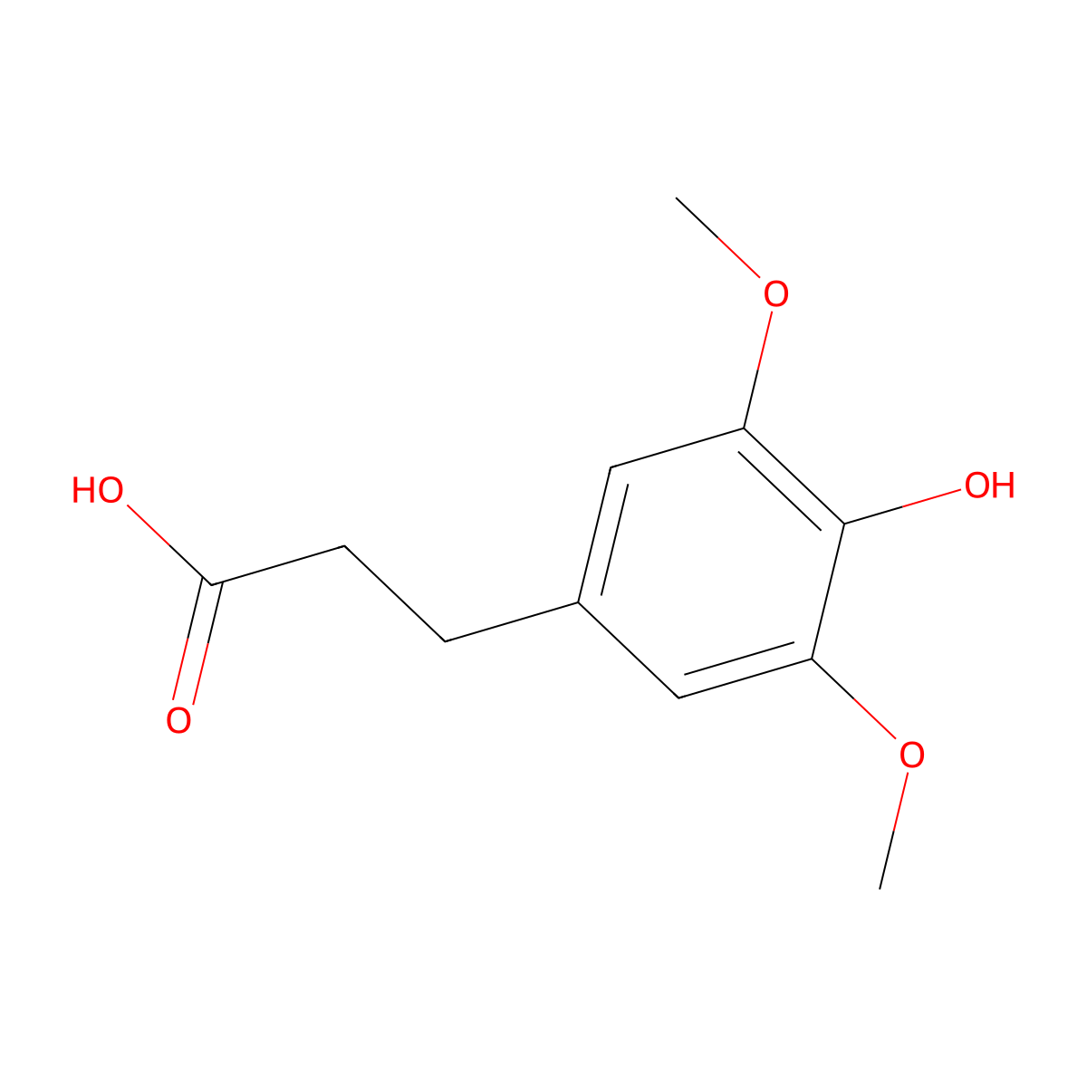 Dihydrosinapic acid molecular structure, CAS 14897-78-0