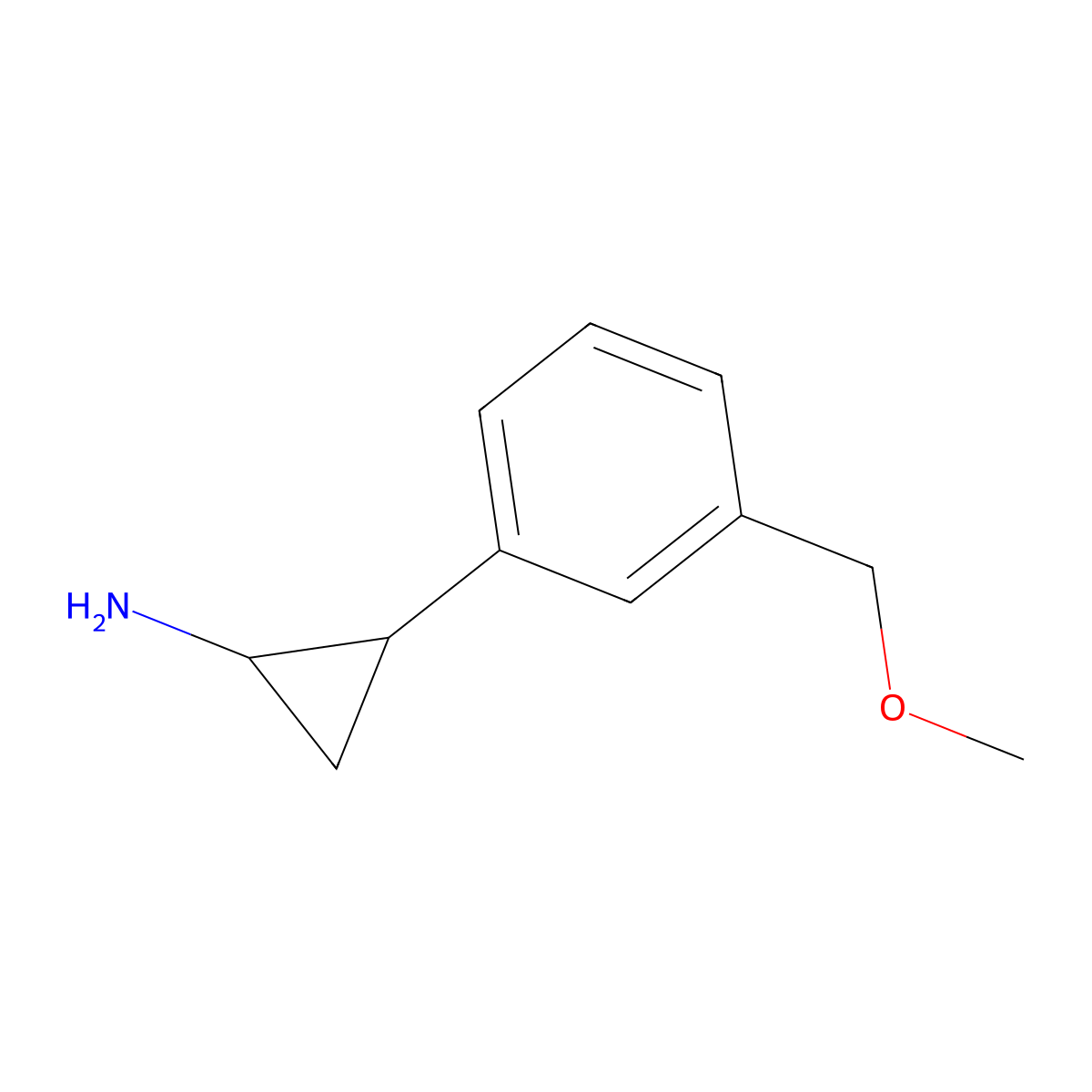 2-(3-(Methoxymethyl)phenyl)cyclopropan-1-amine molecular structure, CAS 1489751-32-7