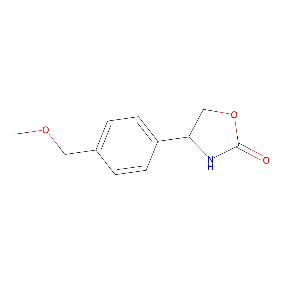 4-(4-(Methoxymethyl)phenyl)oxazolidin-2-one molecular structure, CAS 1489834-21-0