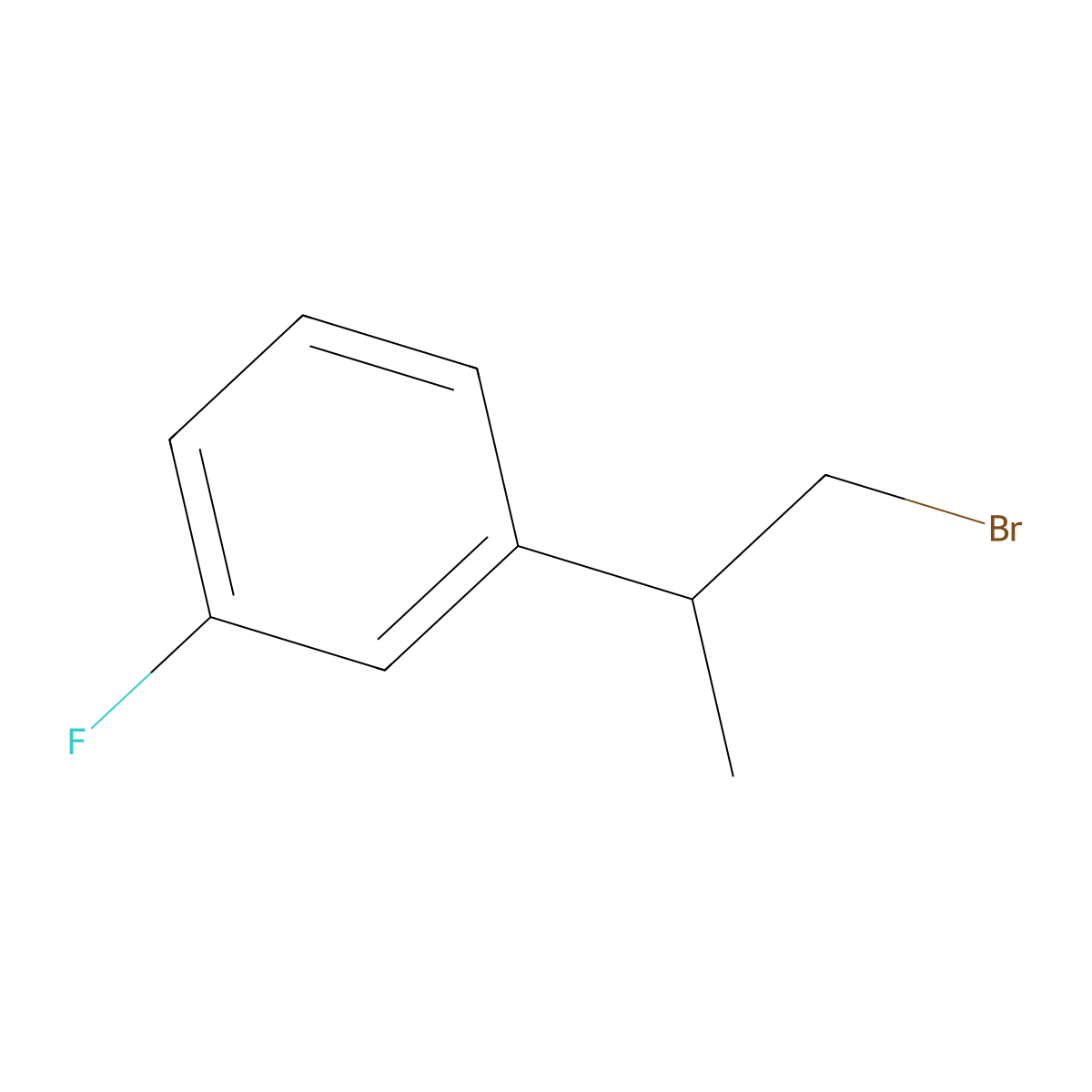 1-(1-Bromopropan-2-yl)-3-fluorobenzene molecular structure, CAS 1489894-89-4