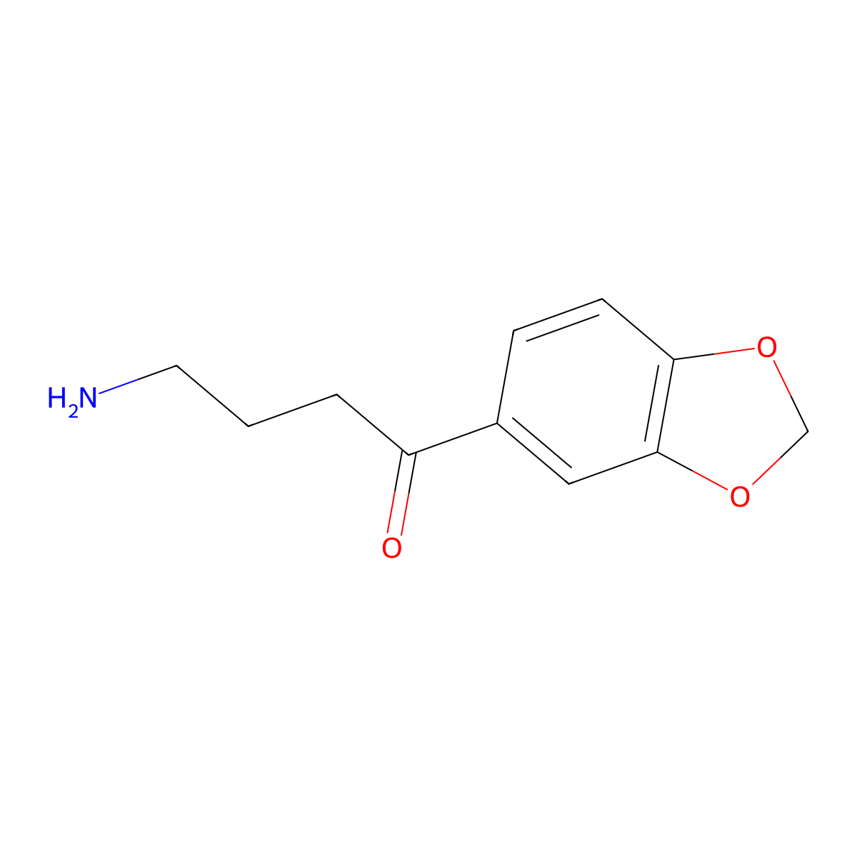 4-Amino-1-(1,3-dioxaindan-5-yl)butan-1-one molecular structure, CAS 1489910-82-8