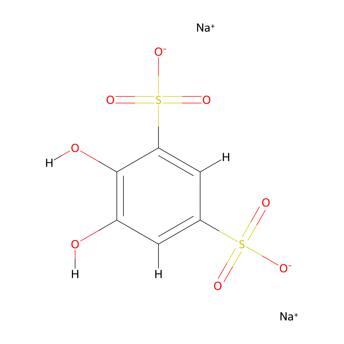 Tiron molecular structure, CAS 149-45-1