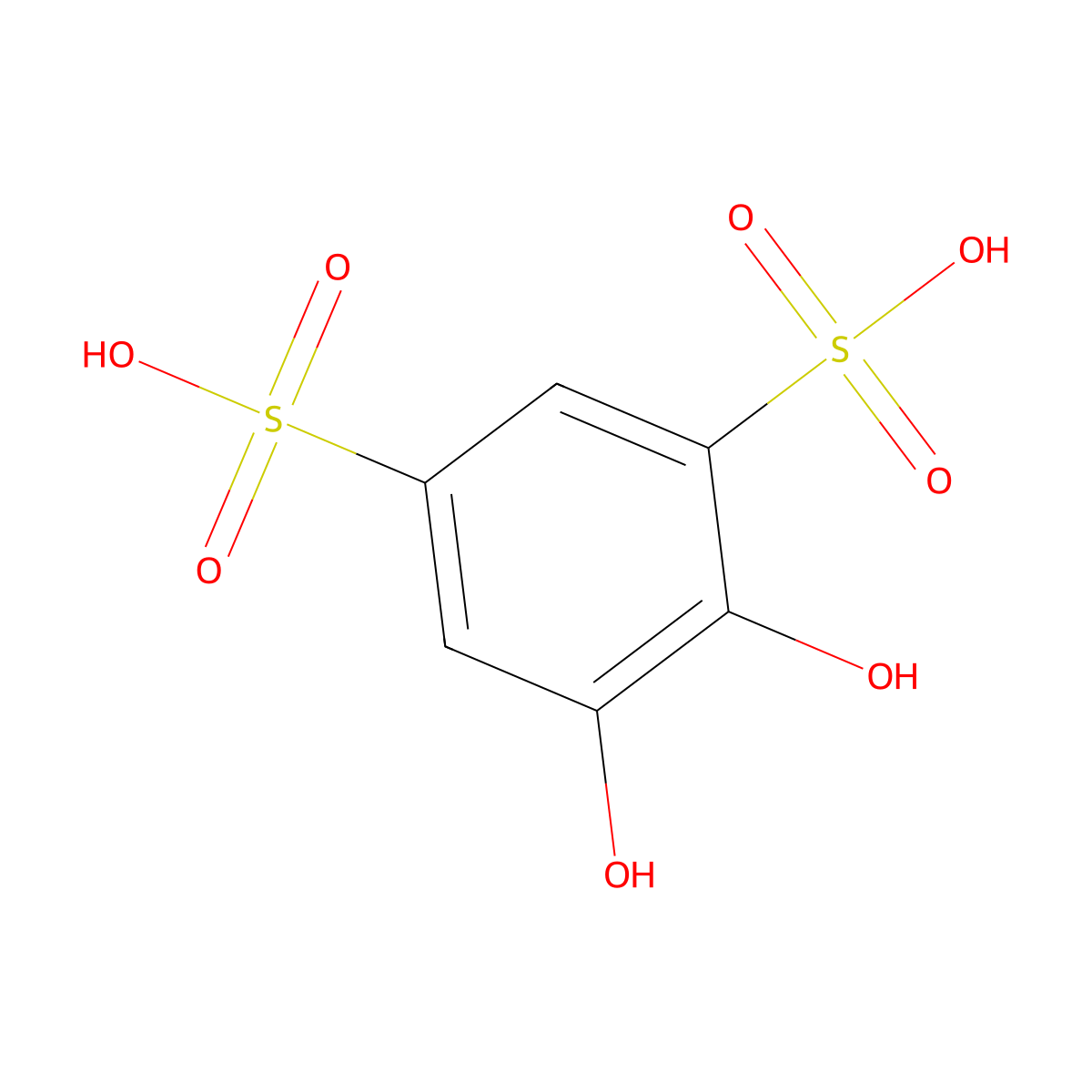 4,5-Dihydroxy-1,3-benzenedisulfonic acid molecular structure, CAS 149-46-2