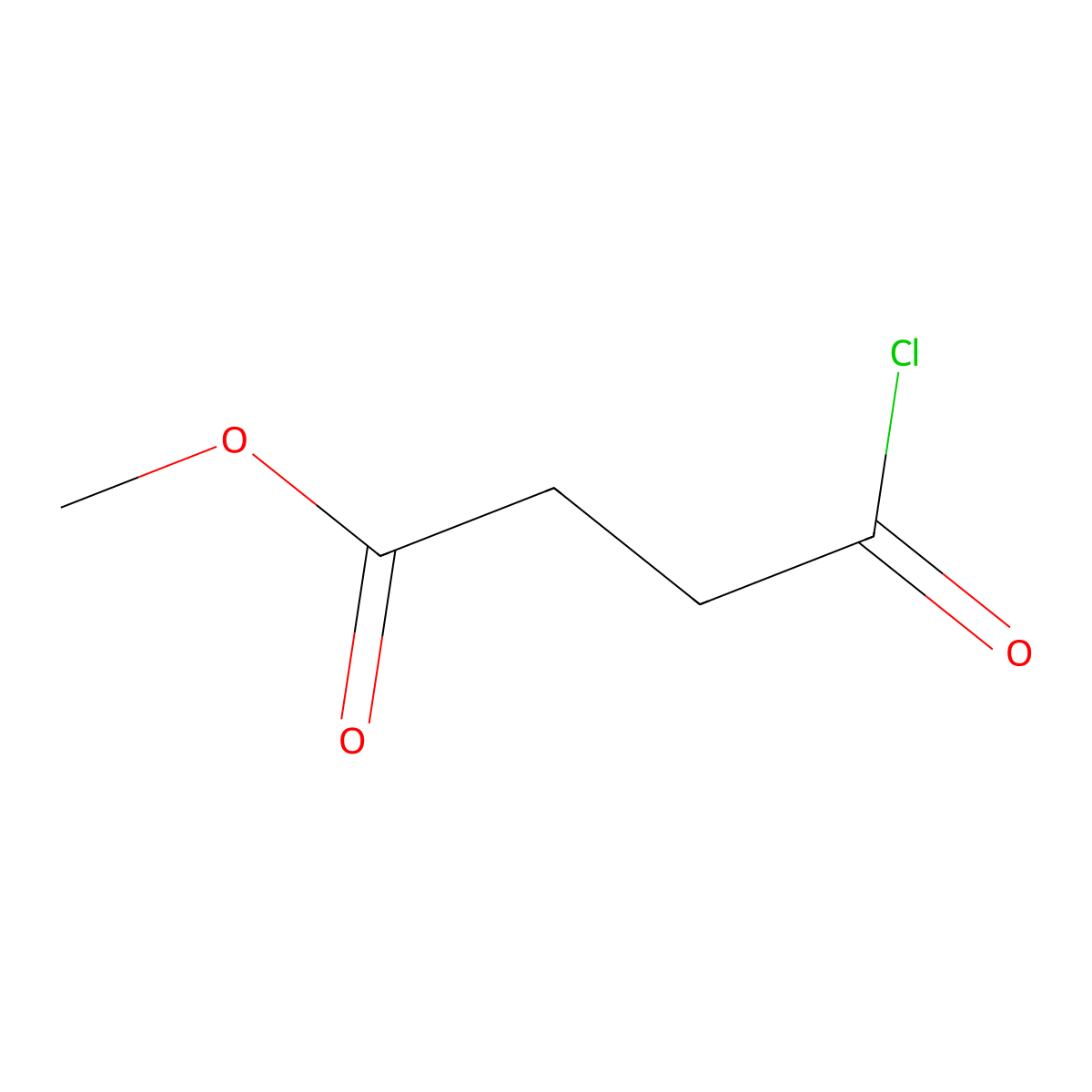 Butanoic acid, 4-chloro-4-oxo-, methyl ester molecular structure, CAS 1490-25-1