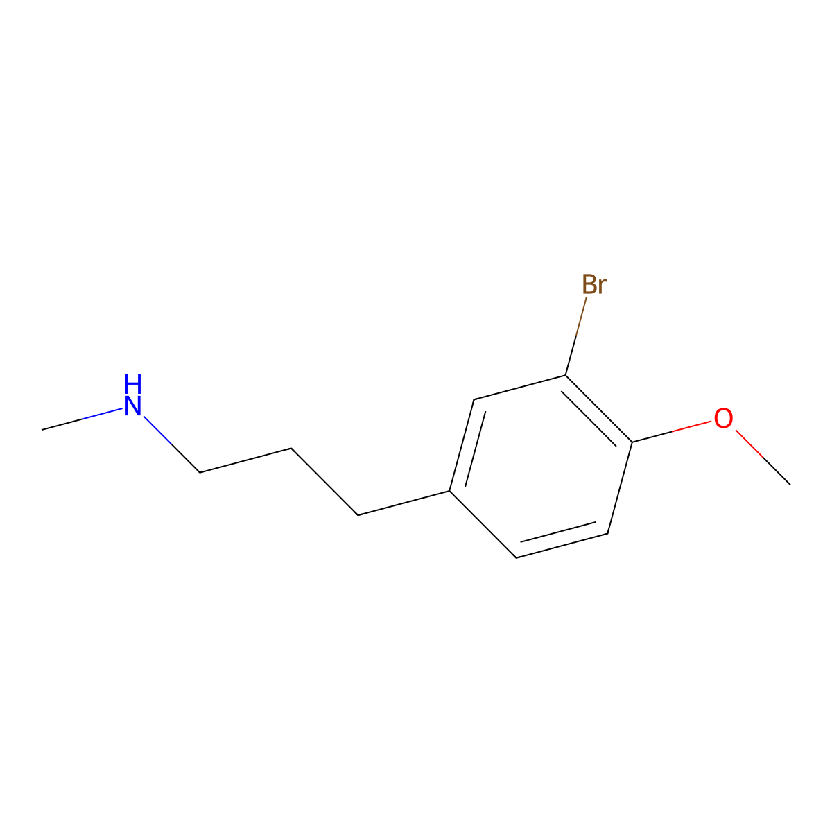 [3-(3-Bromo-4-methoxyphenyl)propyl](methyl)amine molecular structure, CAS 1490008-52-0