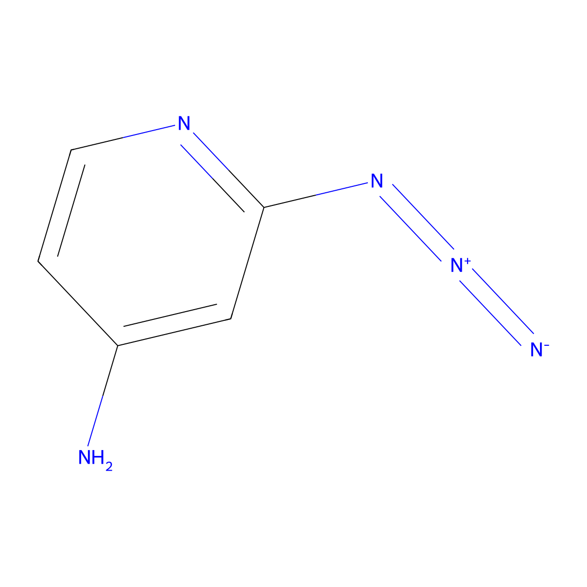 2-Azidopyridin-4-amine molecular structure, CAS 149004-89-7