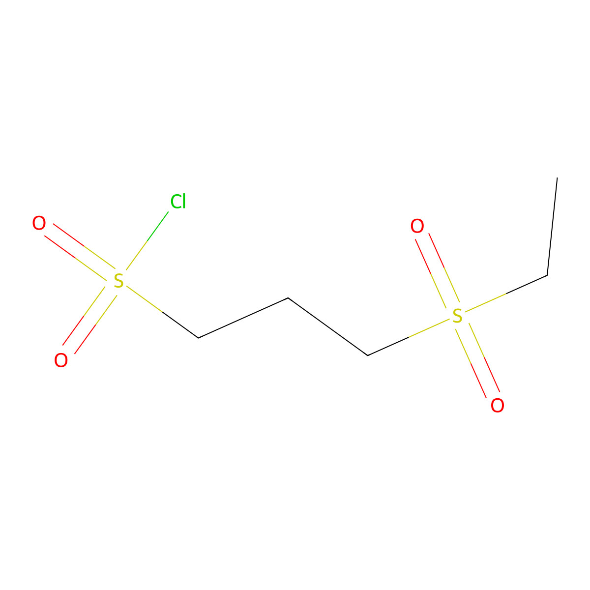 3-(Ethanesulfonyl)propane-1-sulfonylchloride molecular structure, CAS 1490041-20-7