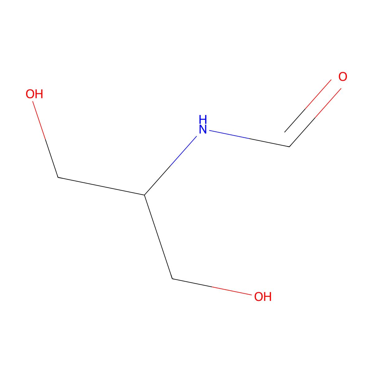 N-(1,3-dihydroxypropan-2-yl)formamide molecular structure, CAS 1490044-36-4