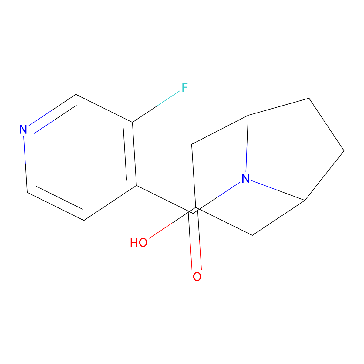 8-(3-Fluoropyridine-4-carbonyl)-8-azabicyclo[3.2.1]octan-3-ol molecular structure, CAS 1490056-56-8