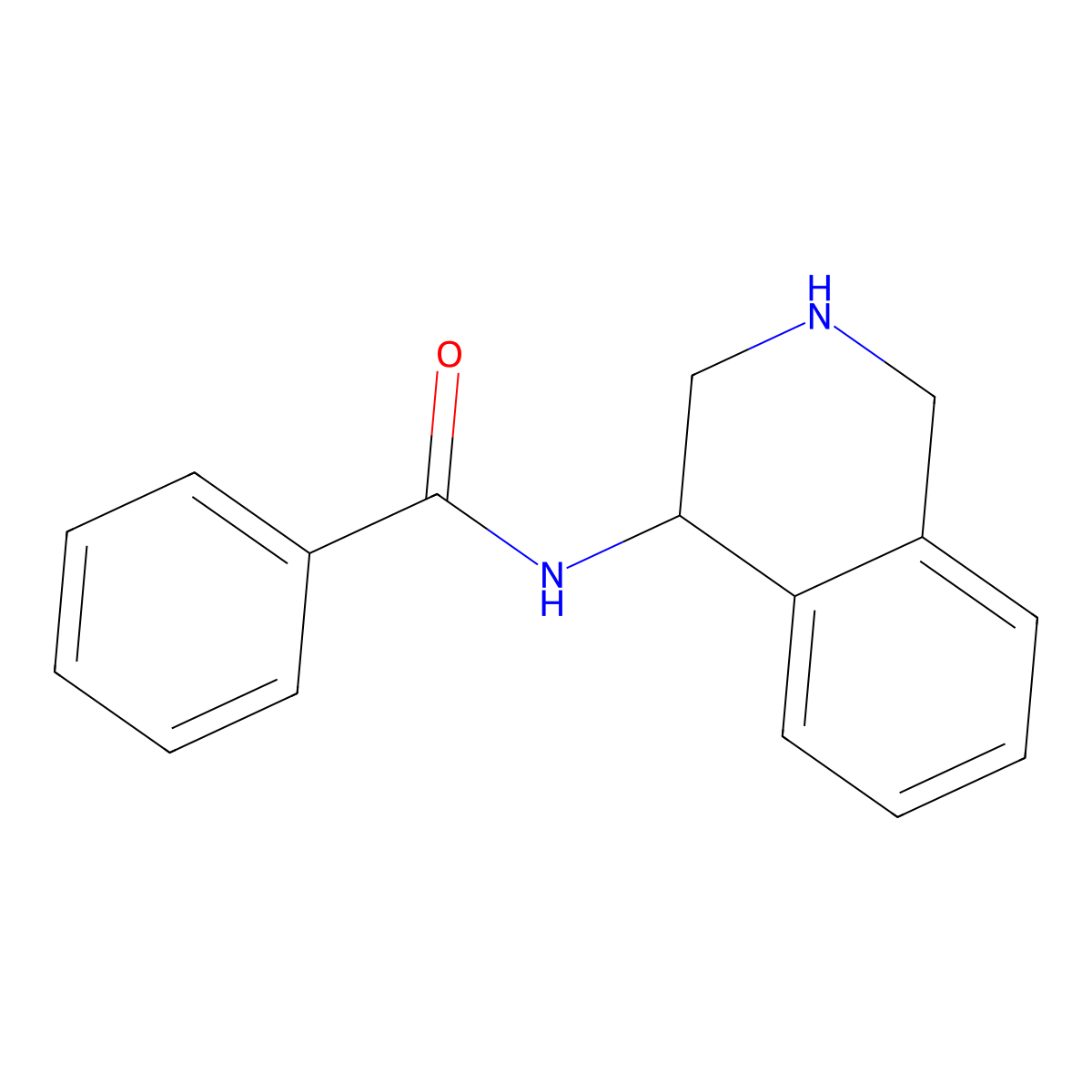 N-(1,2,3,4-tetrahydroisoquinolin-4-yl)benzamide molecular structure, CAS 14901-96-3