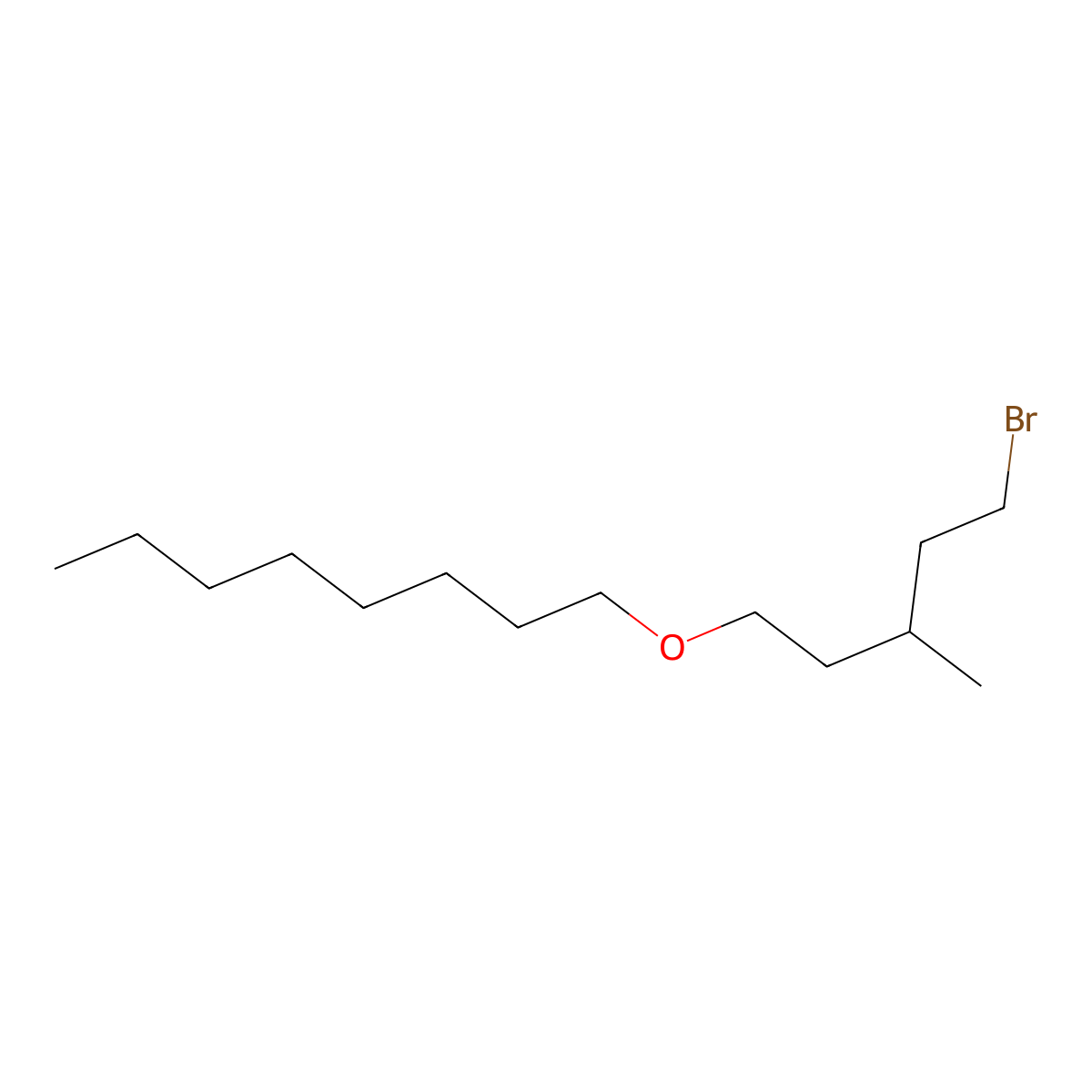 1-(5-Bromo-3-methylpentyloxy)octane molecular structure, CAS 1490114-92-5