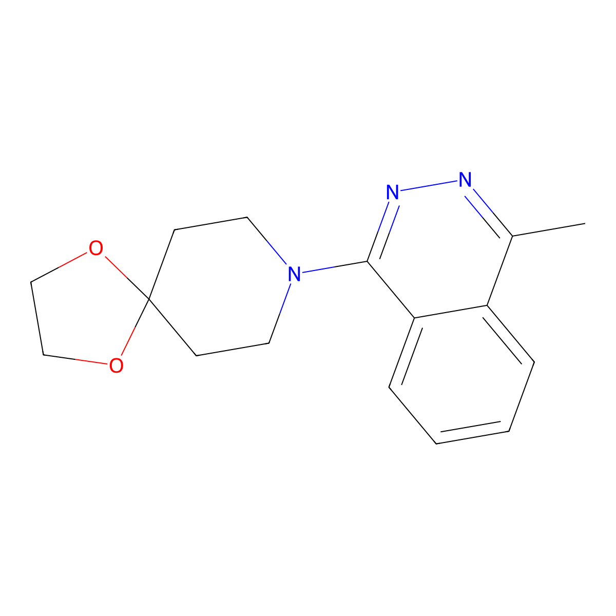 8-(4-Methylphthalazin-1-yl)-1,4-dioxa-8-azaspiro[4.5]decane molecular structure, CAS 1490140-82-3