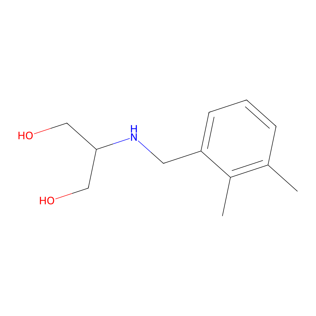 2-{[(2,3-Dimethylphenyl)methyl]amino}propane-1,3-diol molecular structure, CAS 1490165-08-6