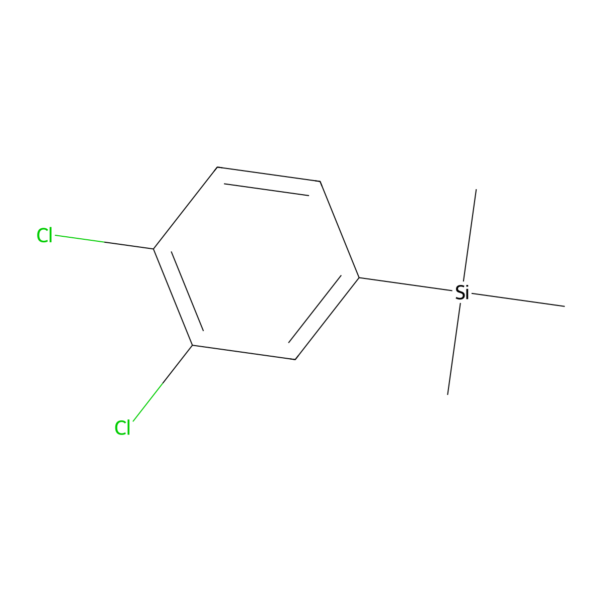 1-(Trimethylsilyl)-3,4-dichlorobenzene molecular structure, CAS 149021-03-4