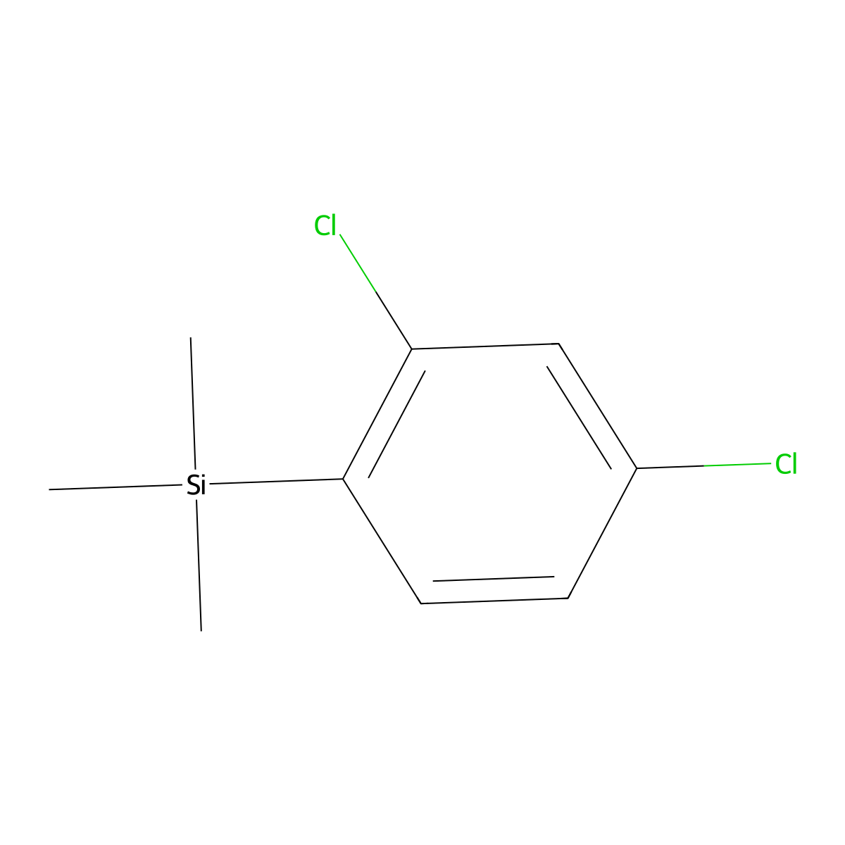 (2,4-Dichlorophenyl)trimethylsilane molecular structure, CAS 149021-04-5