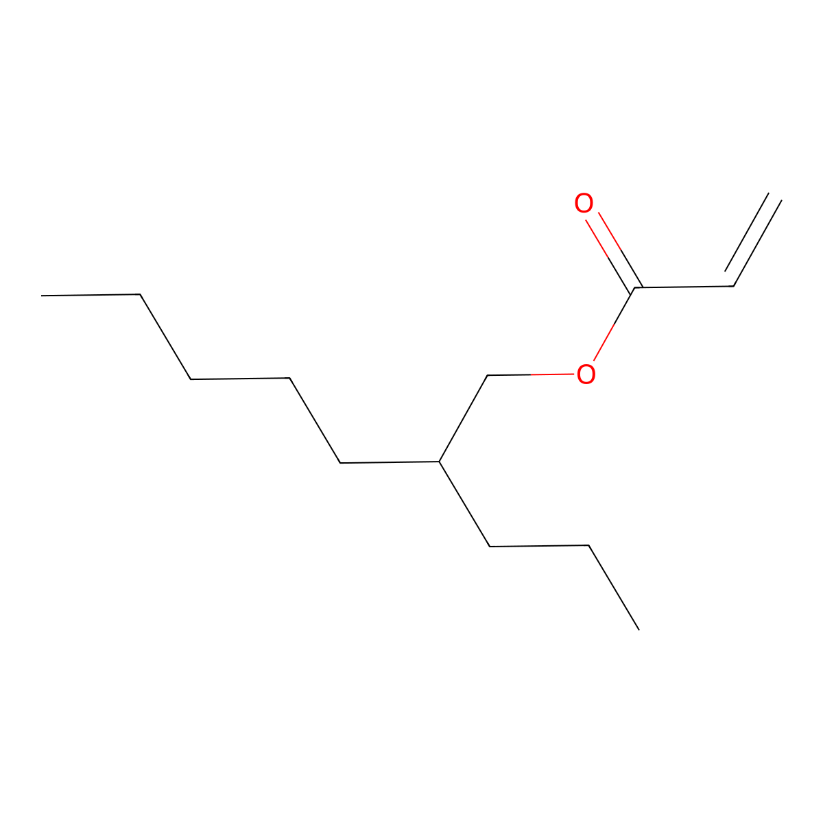 2-Propylheptyl prop-2-enoate molecular structure, CAS 149021-58-9